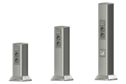 Aluminium columns 0,25m