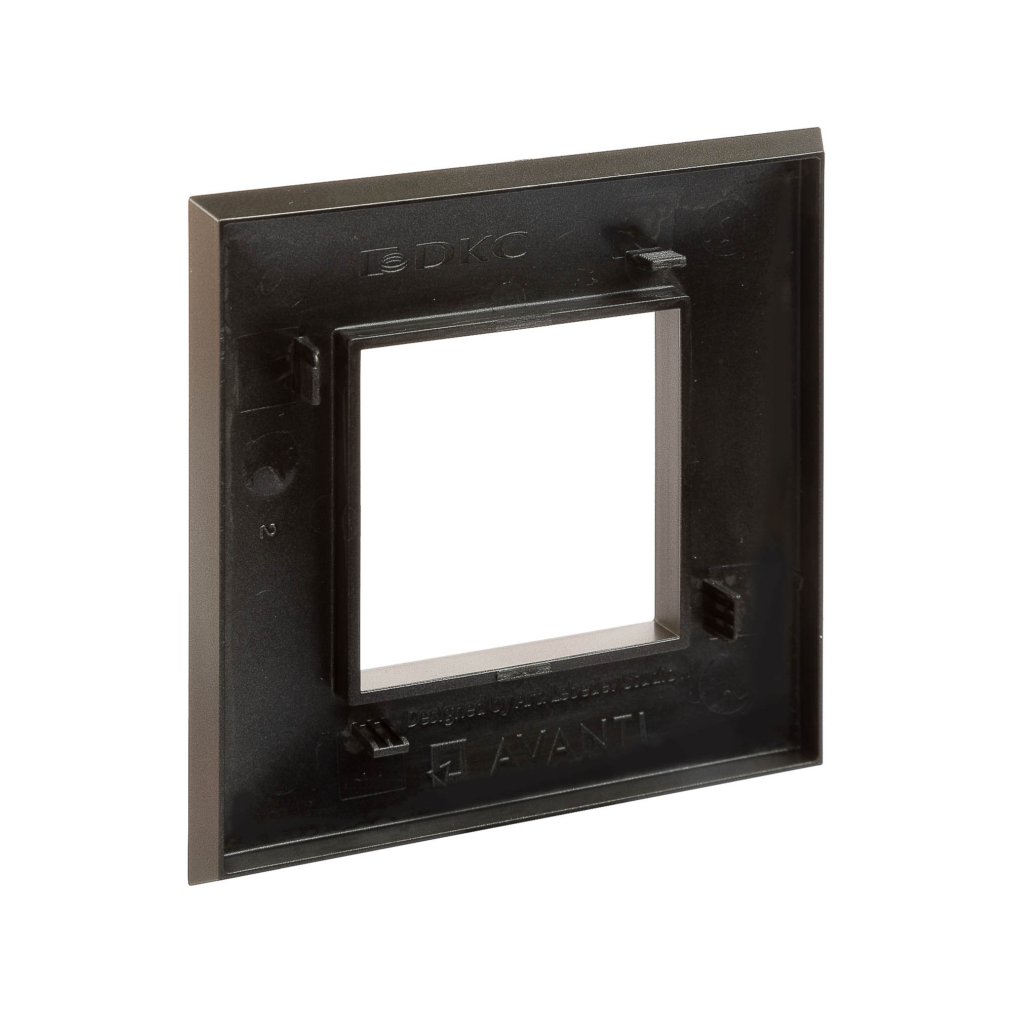 Рамка 1 пост (2 мод.), Avanti, серый жемчуг