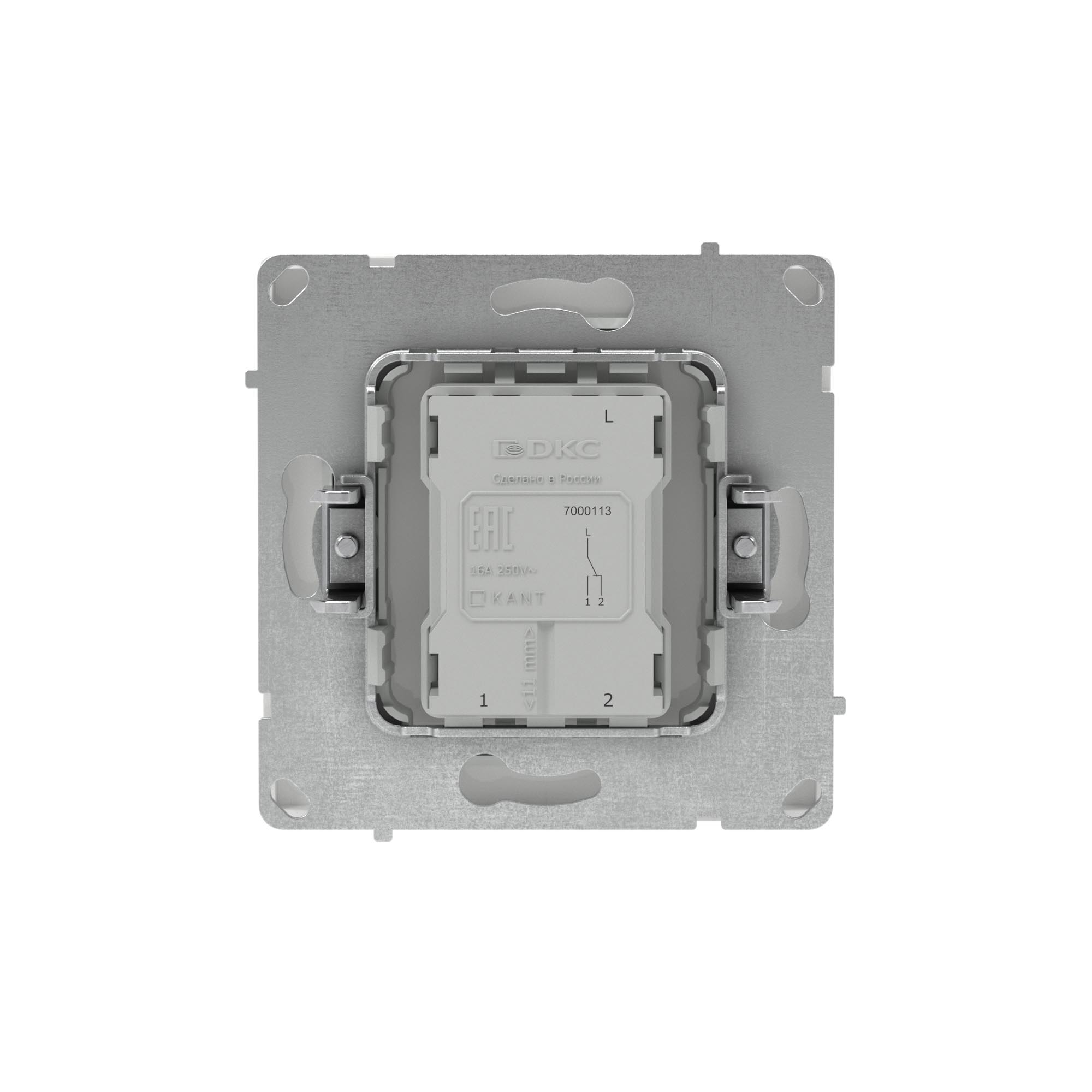 Переключатель одноклавишный, KANT, белая магнолия