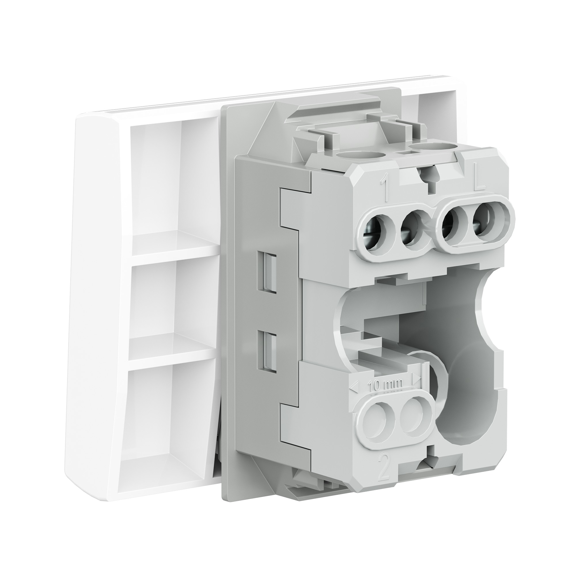 Переключатель, ЭУИ Вива (Viva), 2 мод., белый