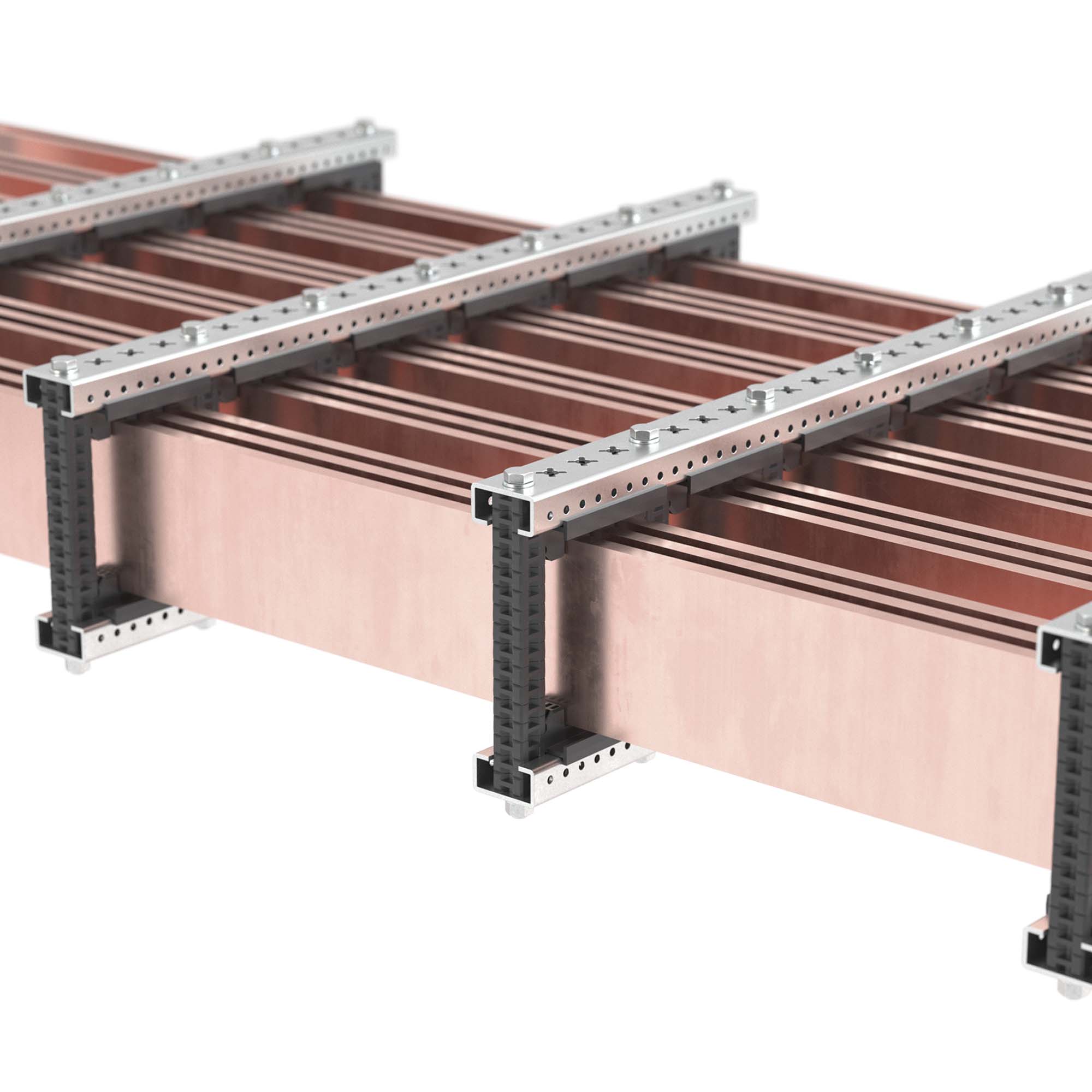 Комплект изоляторов главной шинной системы 1-2 шины на полюс, толщиной 10мм, 3Р