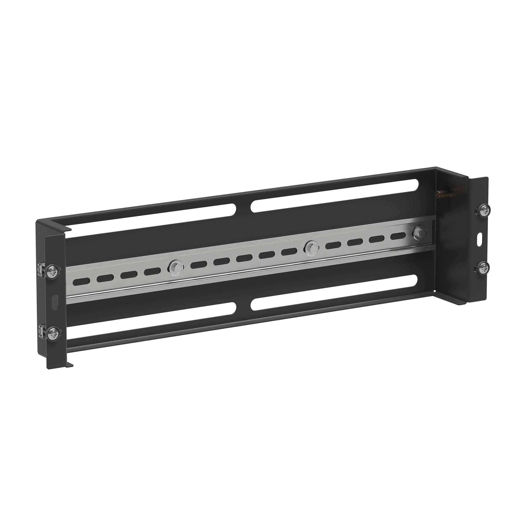 Модуль 3U с DIN рейкой для 19" IT-корпусов, RAL9005 ДКС|DKC: подробные ...