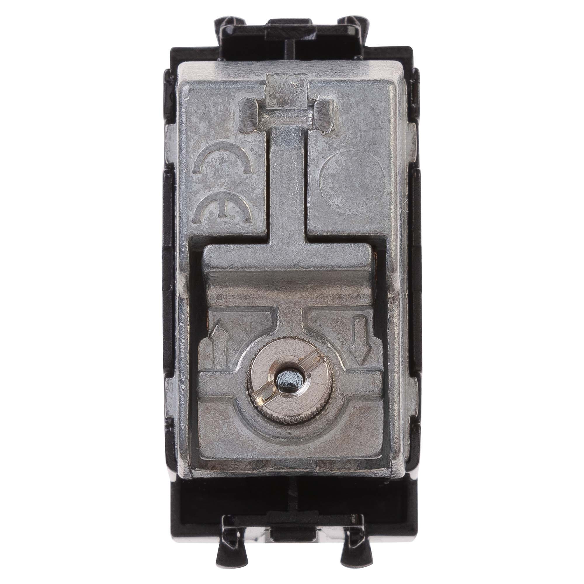 Розетка TV проходная модульная, Avanti, черный квадрат, 1 модуль