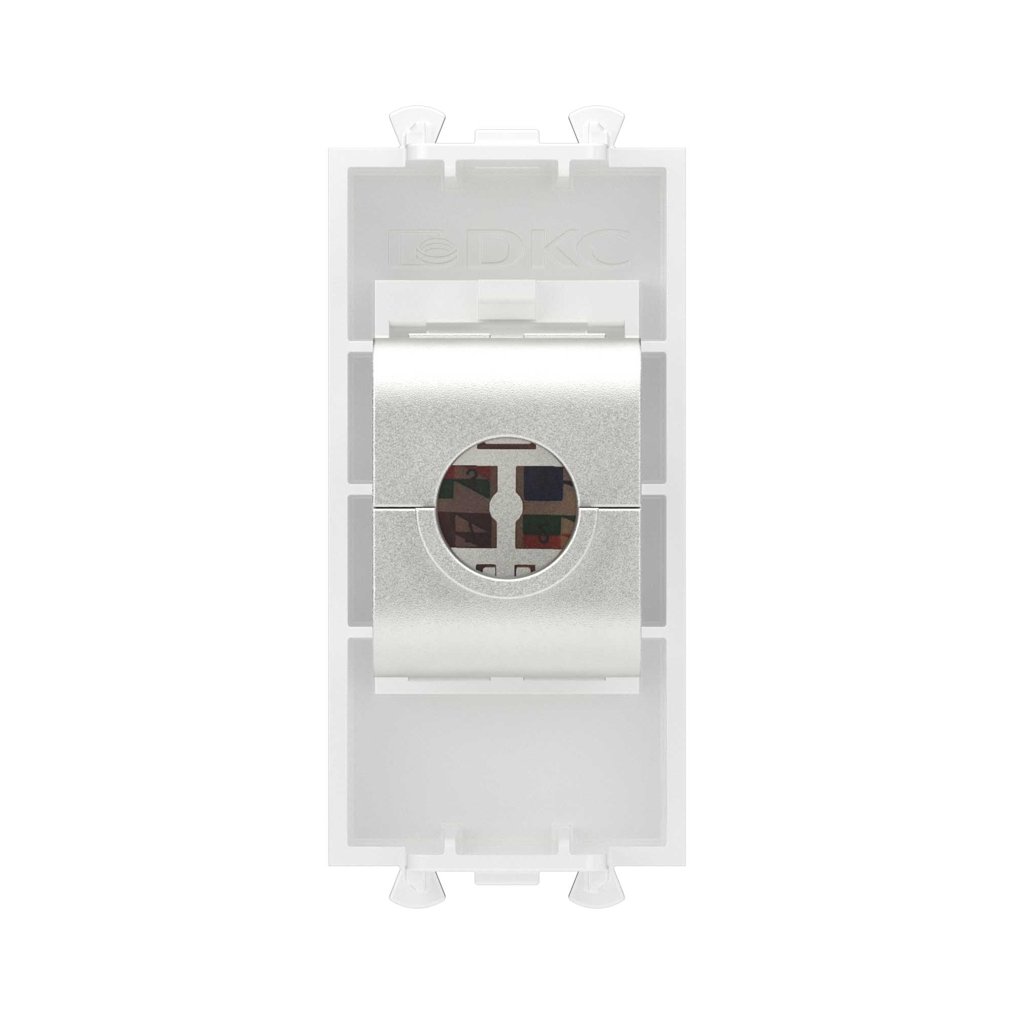 Компьютерная розетка RJ-45 без шторки модульная, кат.5е экранированная ...