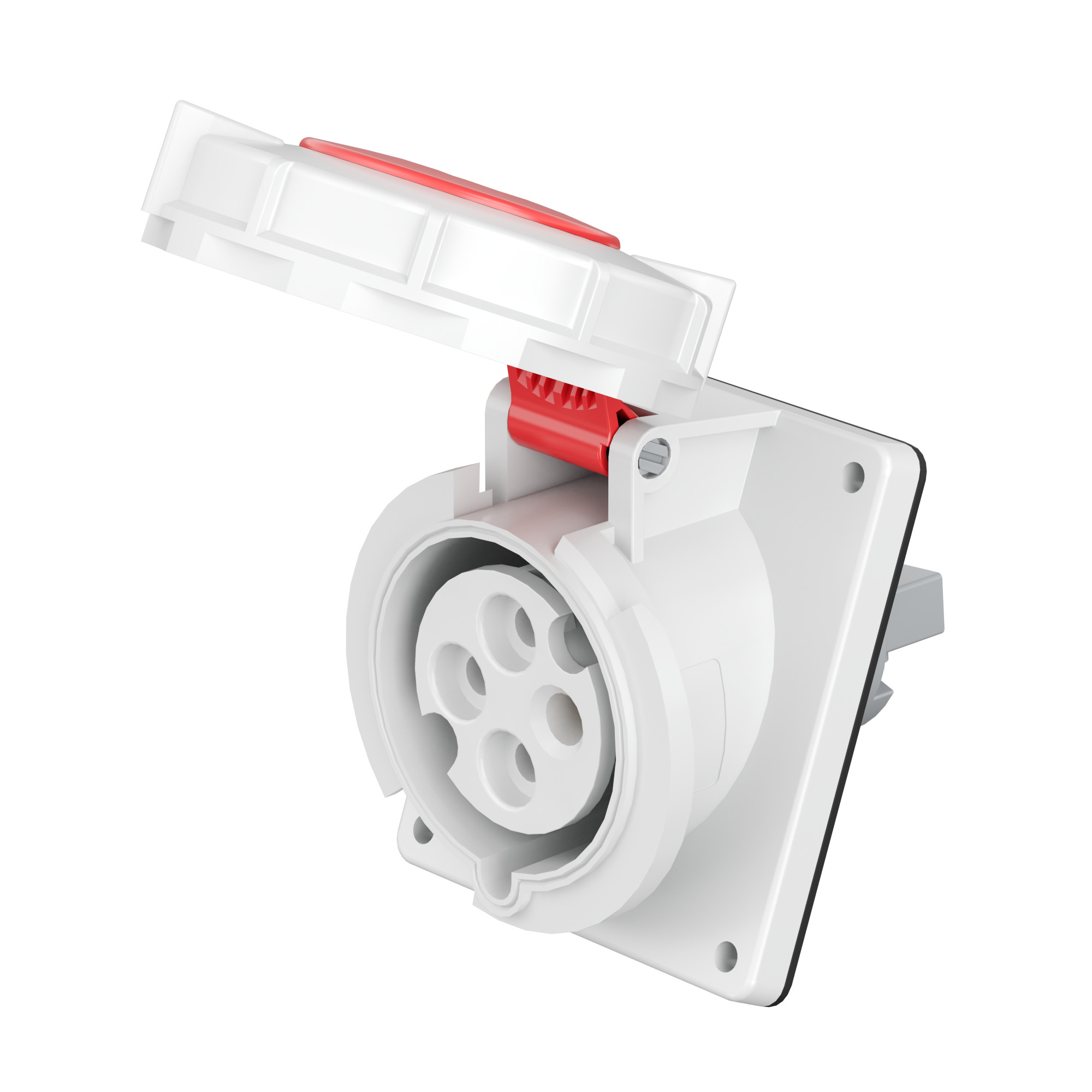 400 В, 3 ч Розетка панельная с наклоном PAS IP67 32A 3P+E 400В 3h DKC|ДКС