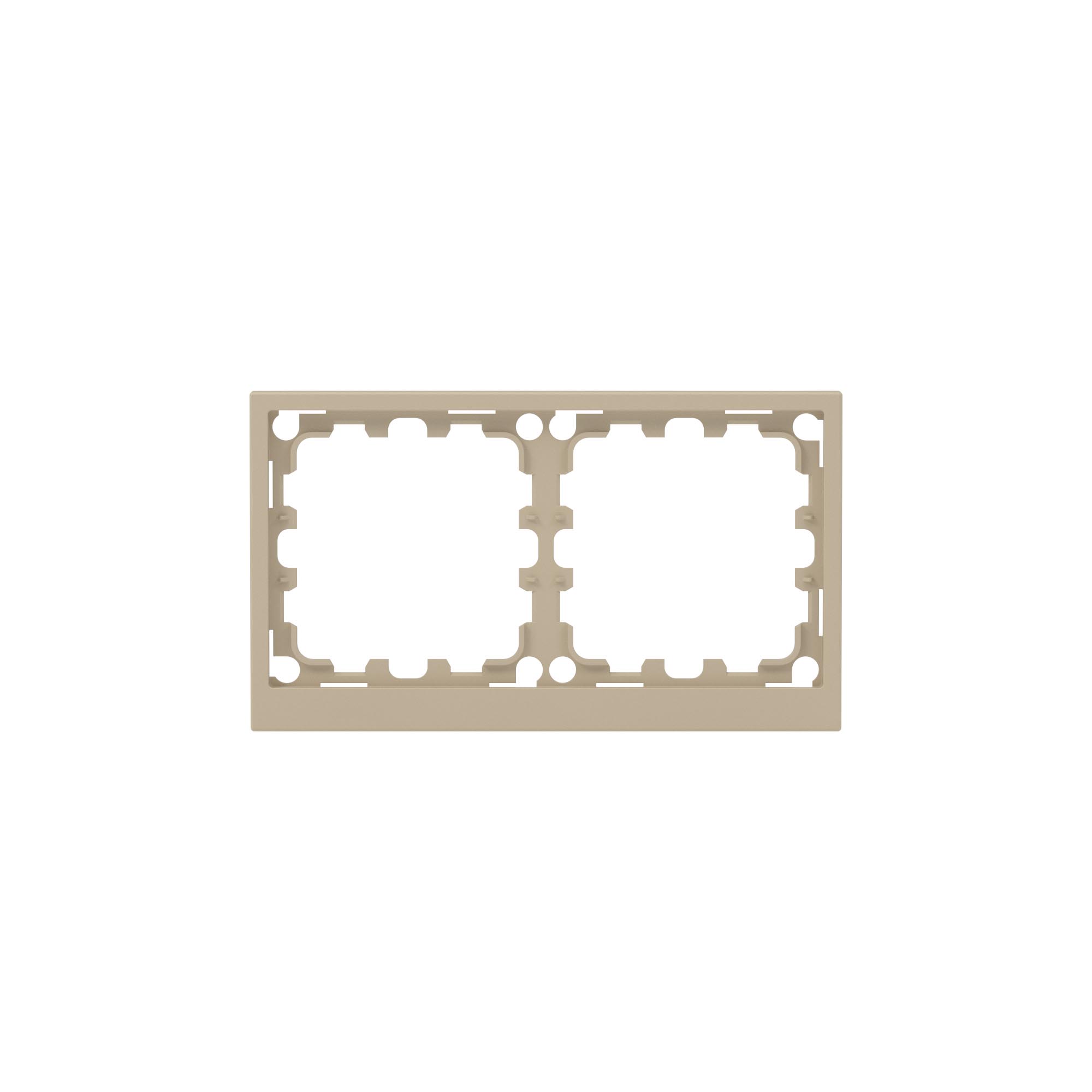 Рамка на 2 поста, KANT, ванильный марципан