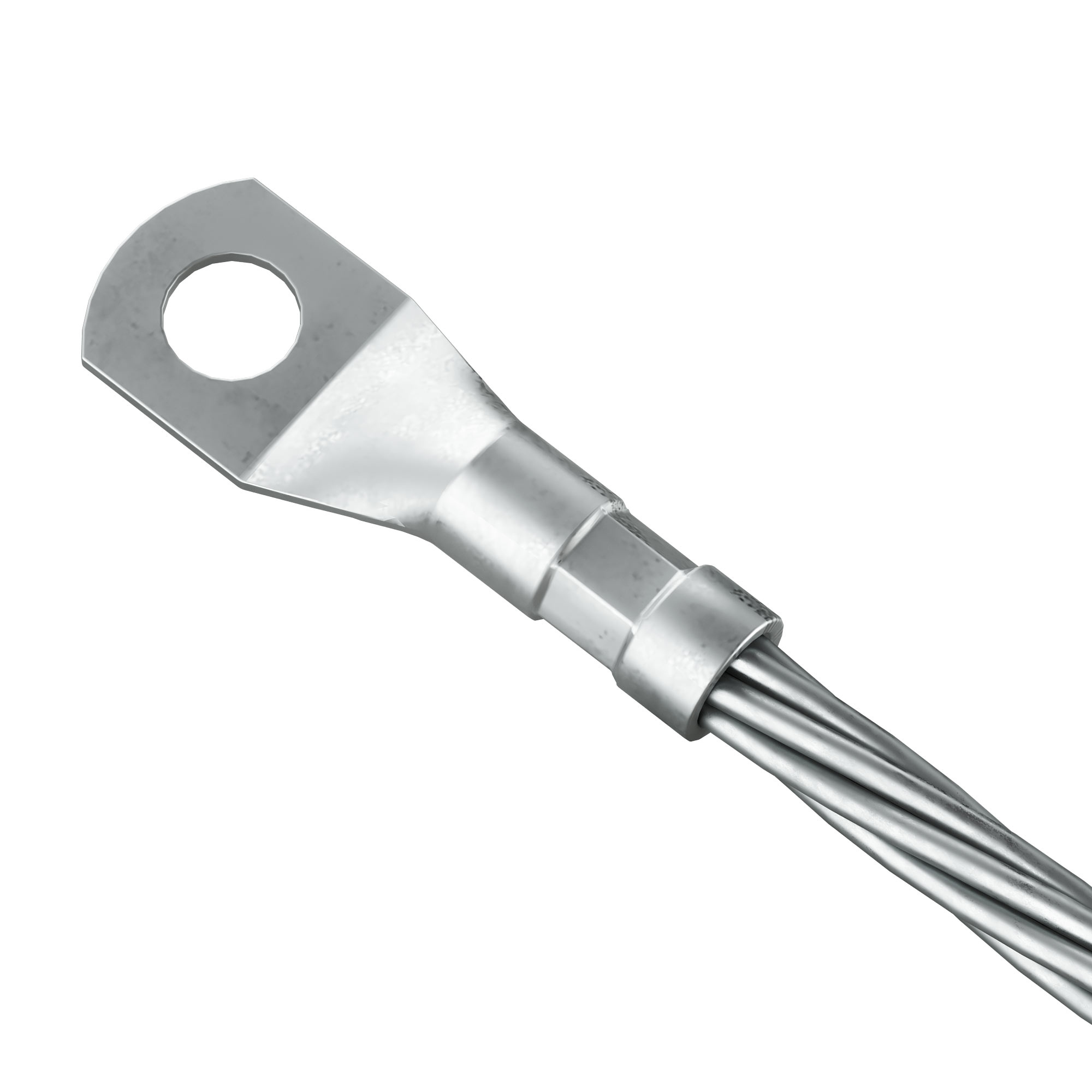 Заземляющий проводник, 500 мм, алюминий 50 мм2, М10