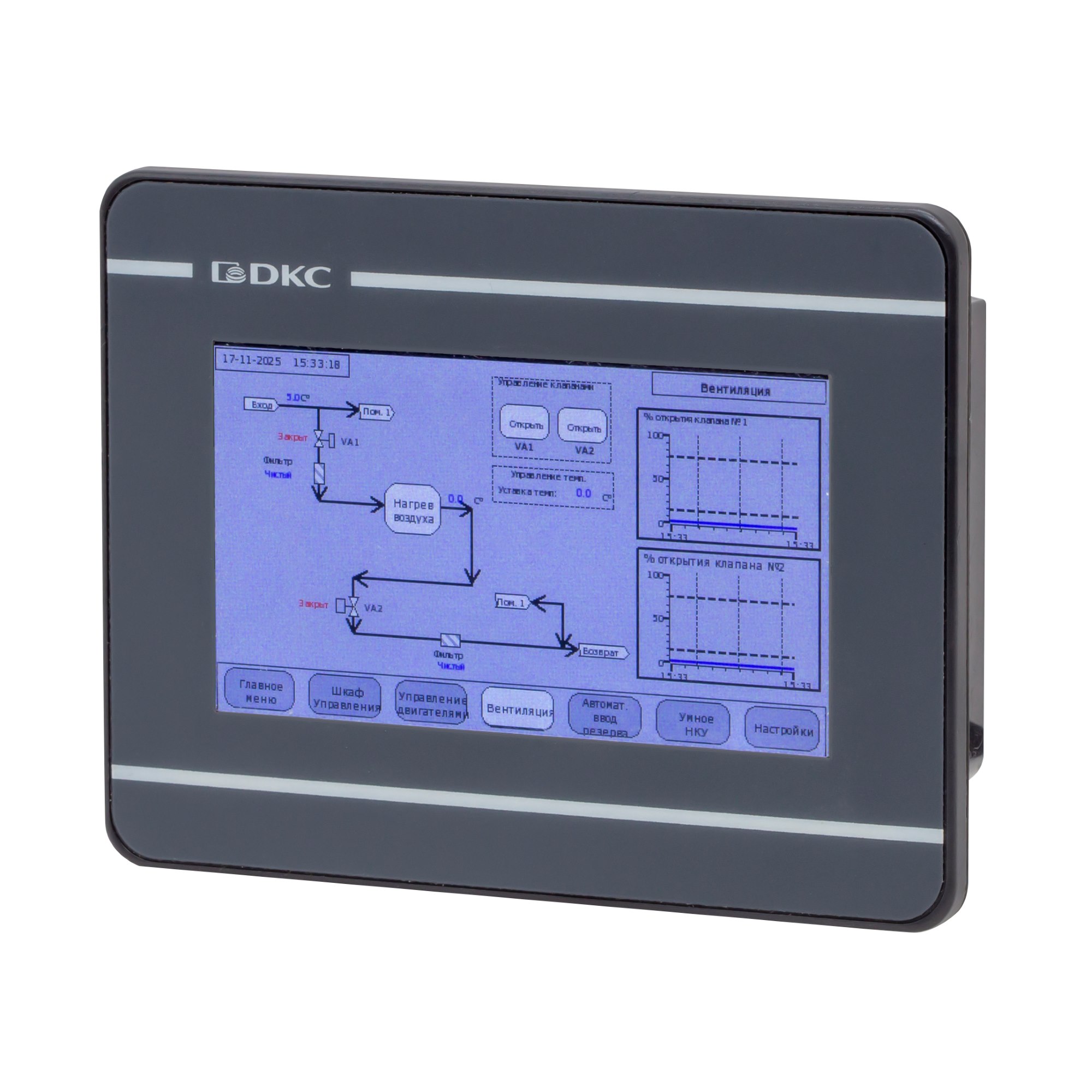 Промышленная операторская панель, диагональ 4.3", 16,77М цветов дисплейTFT, разрешение 480*272 px, порты: 2 COM, 1 MicroUSB, 1 Ethernet