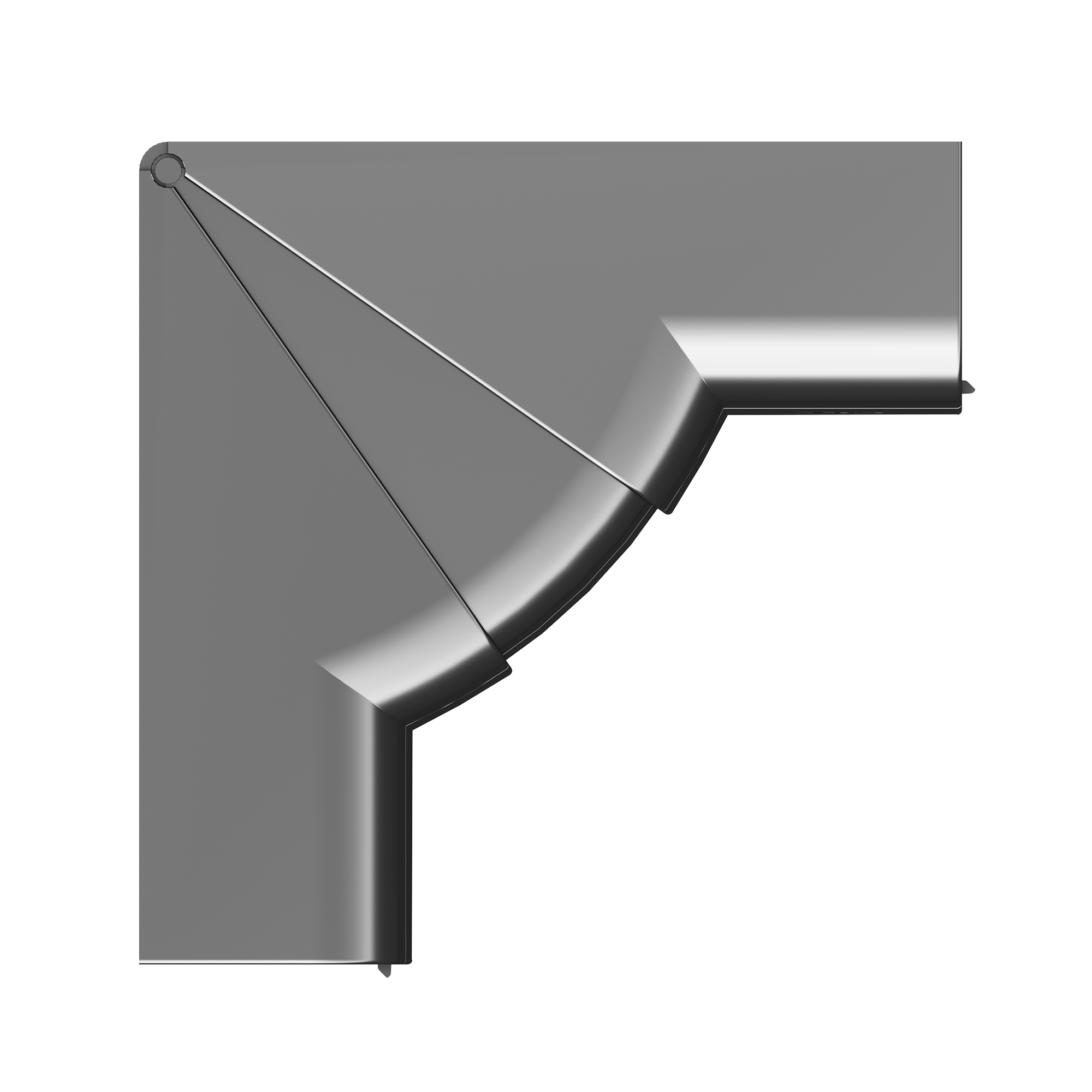 Угол внутренний 110х50 мм, измен. черный