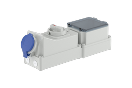 Wall sockets with DIN-rail