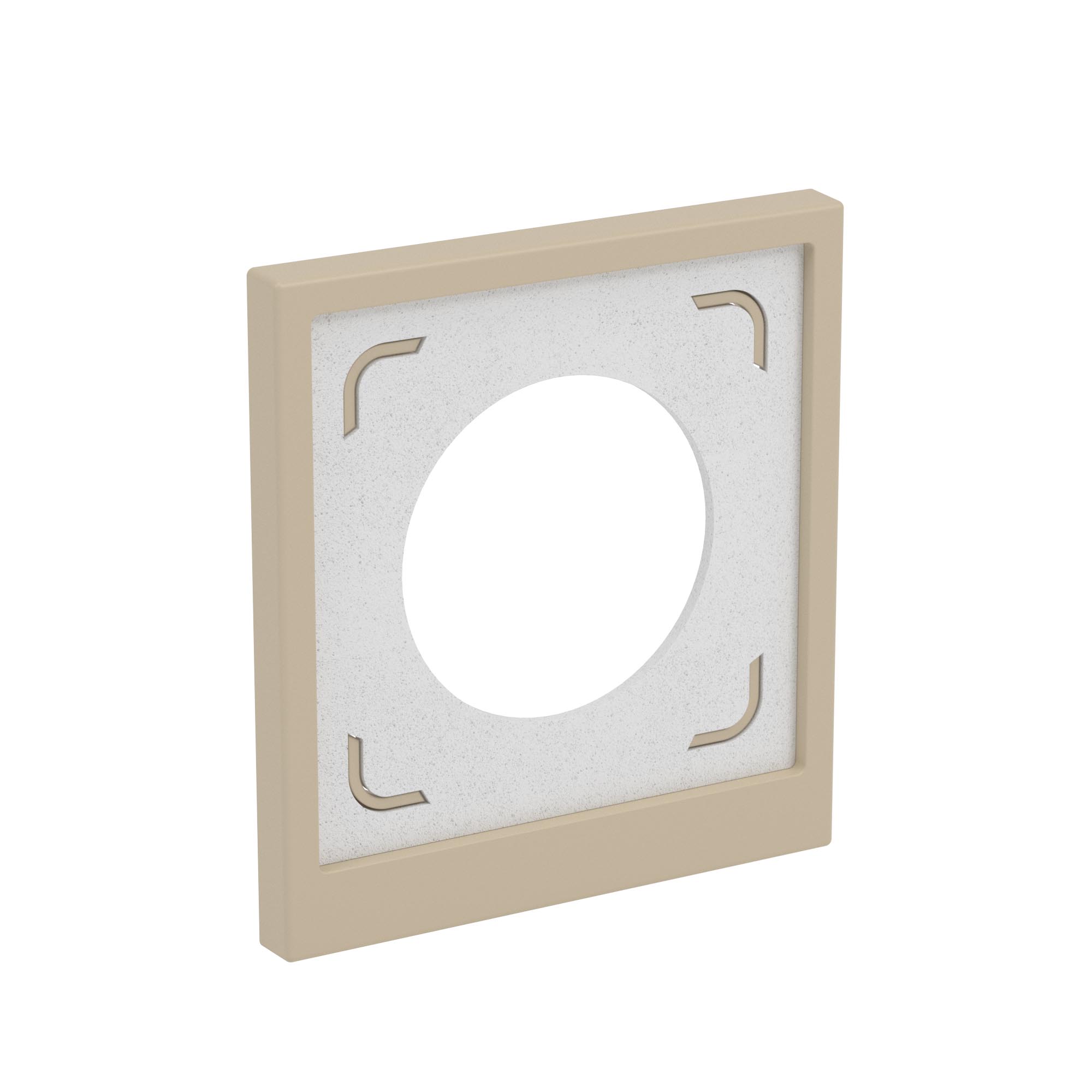Рамка 1 пост IP44, KANT, ванильный марципан