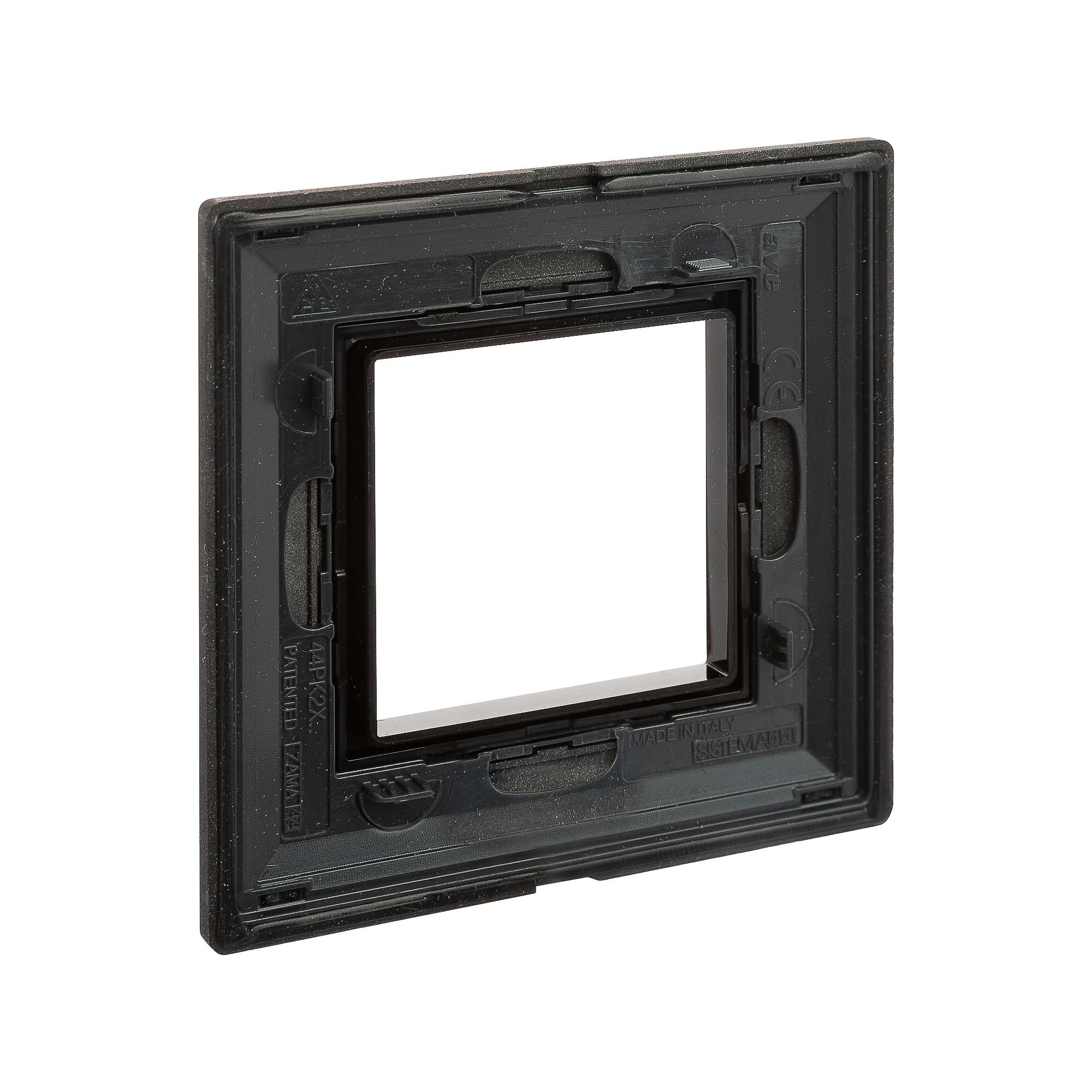 Рамка из металла 1 пост (2 мод.), Avanti, графитовая