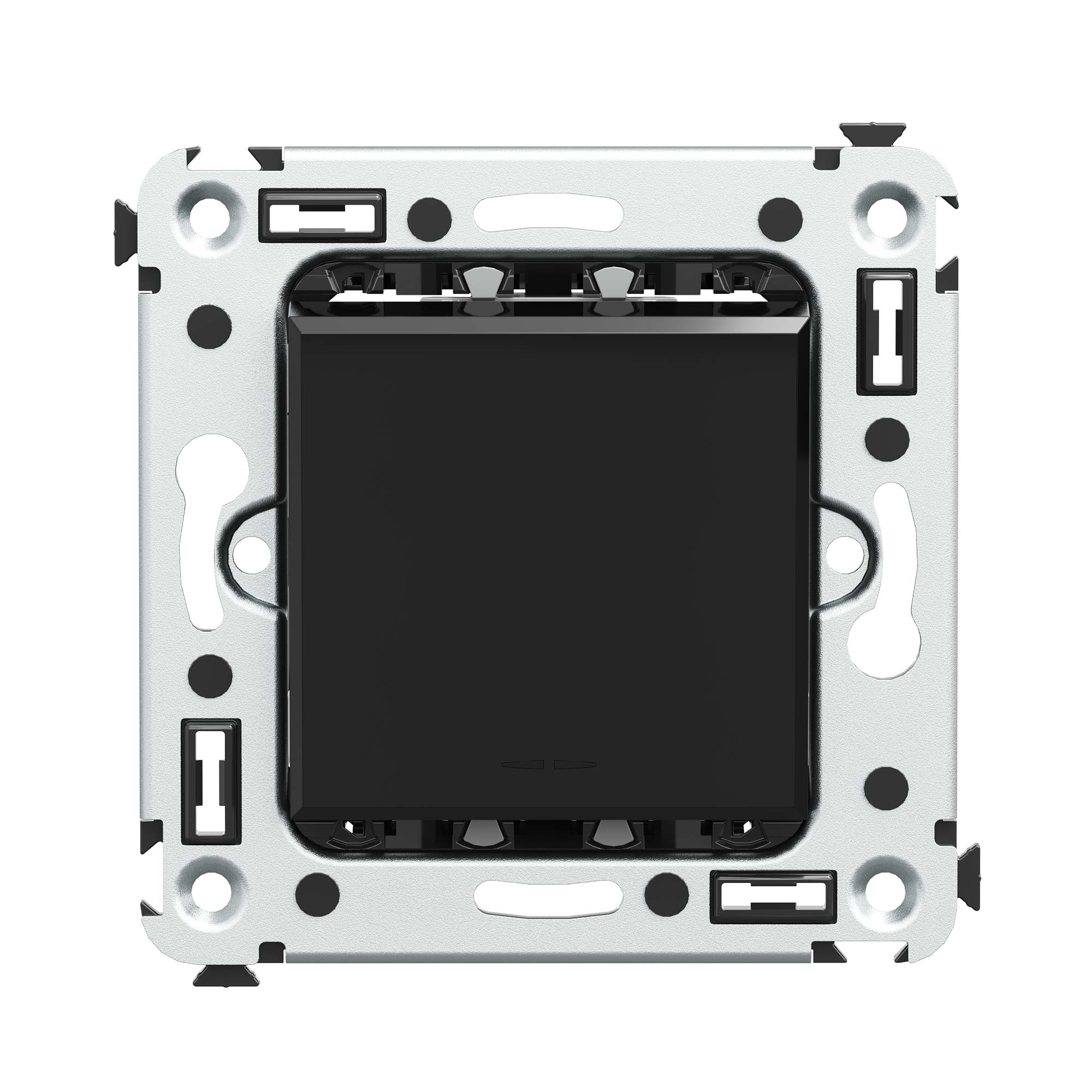 Выключатели, переключатели, инверторы Выключатель одноклавишный в стену, Avanti, черный квадрат DKC|ДКС