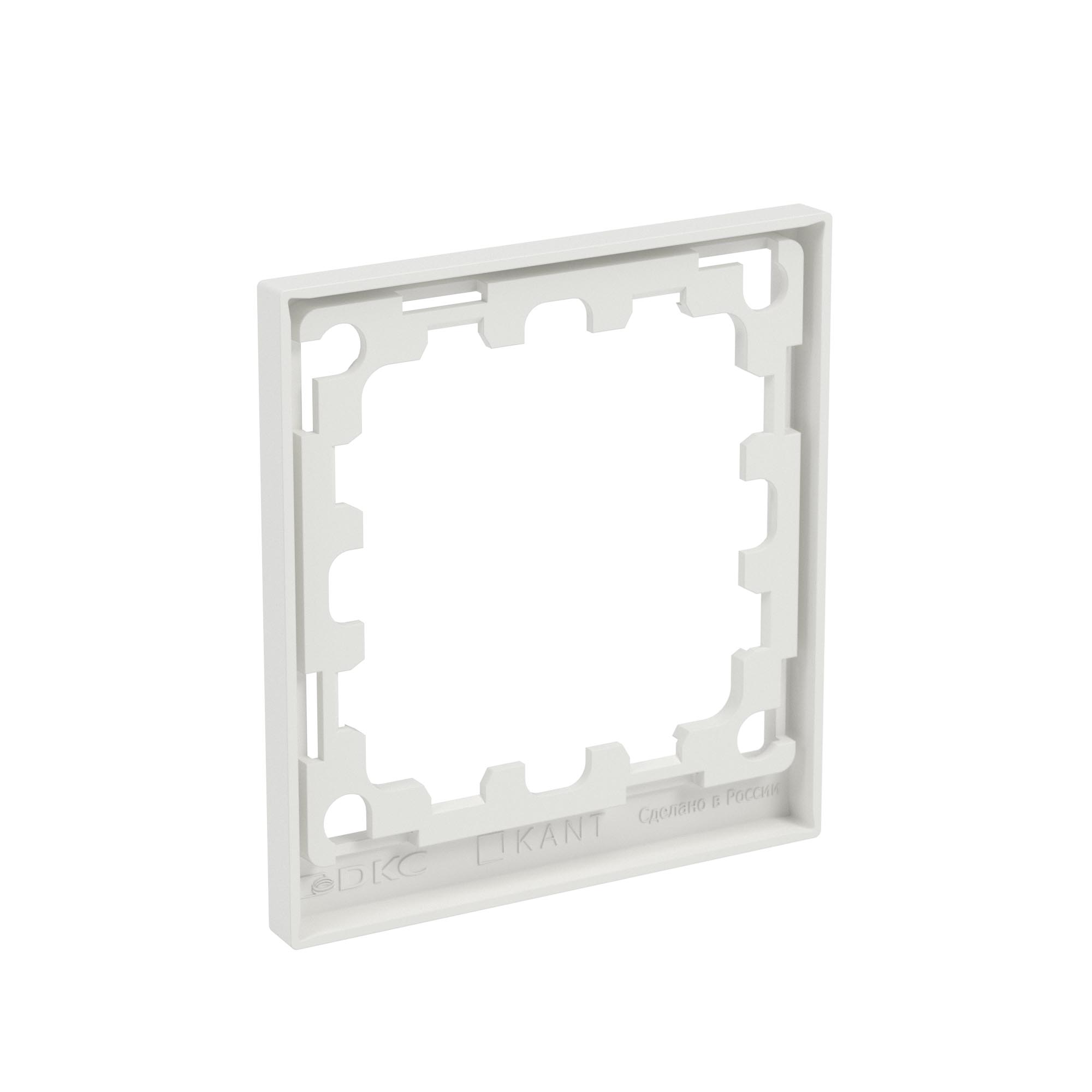 Рамка на 1 пост, KANT, белый песок