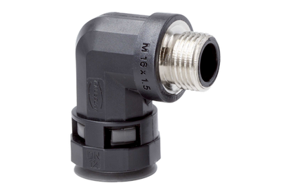 90° metric thread connector flex. tube - box