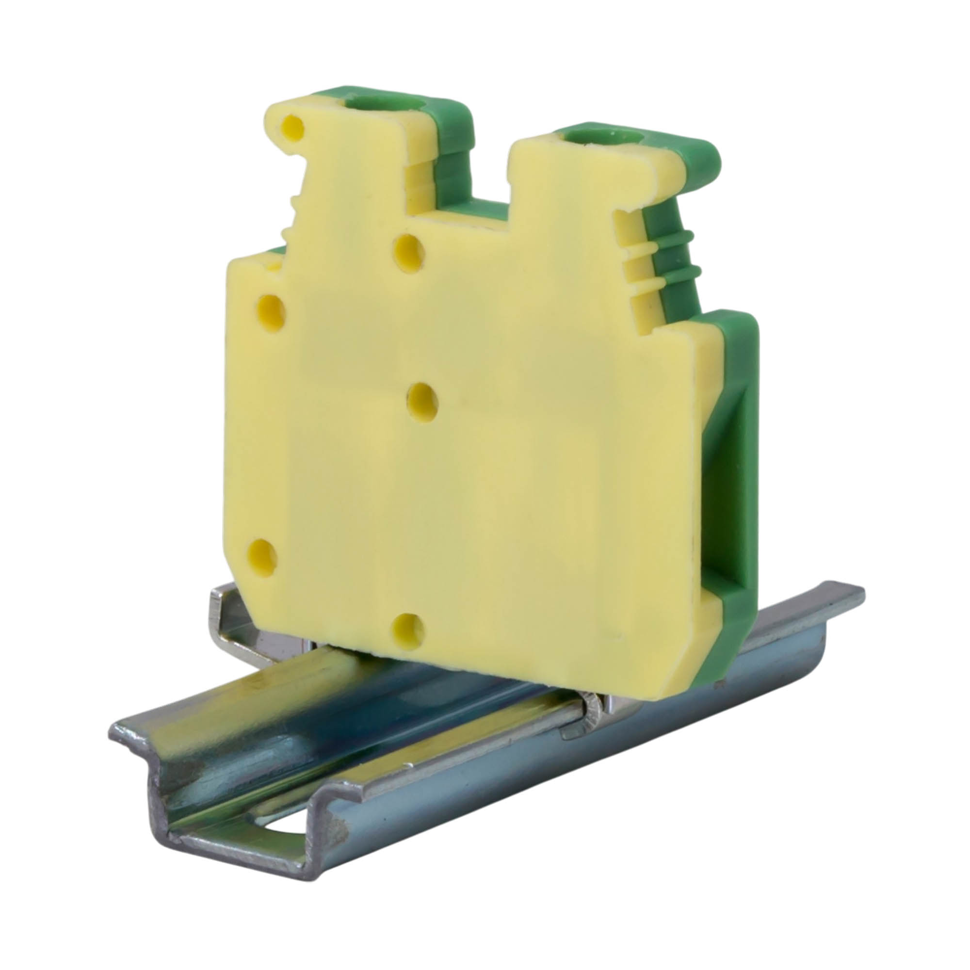 Мини-клемма заземления, винтовой зажим, 2 точки подключения, 2.5 кв.мм