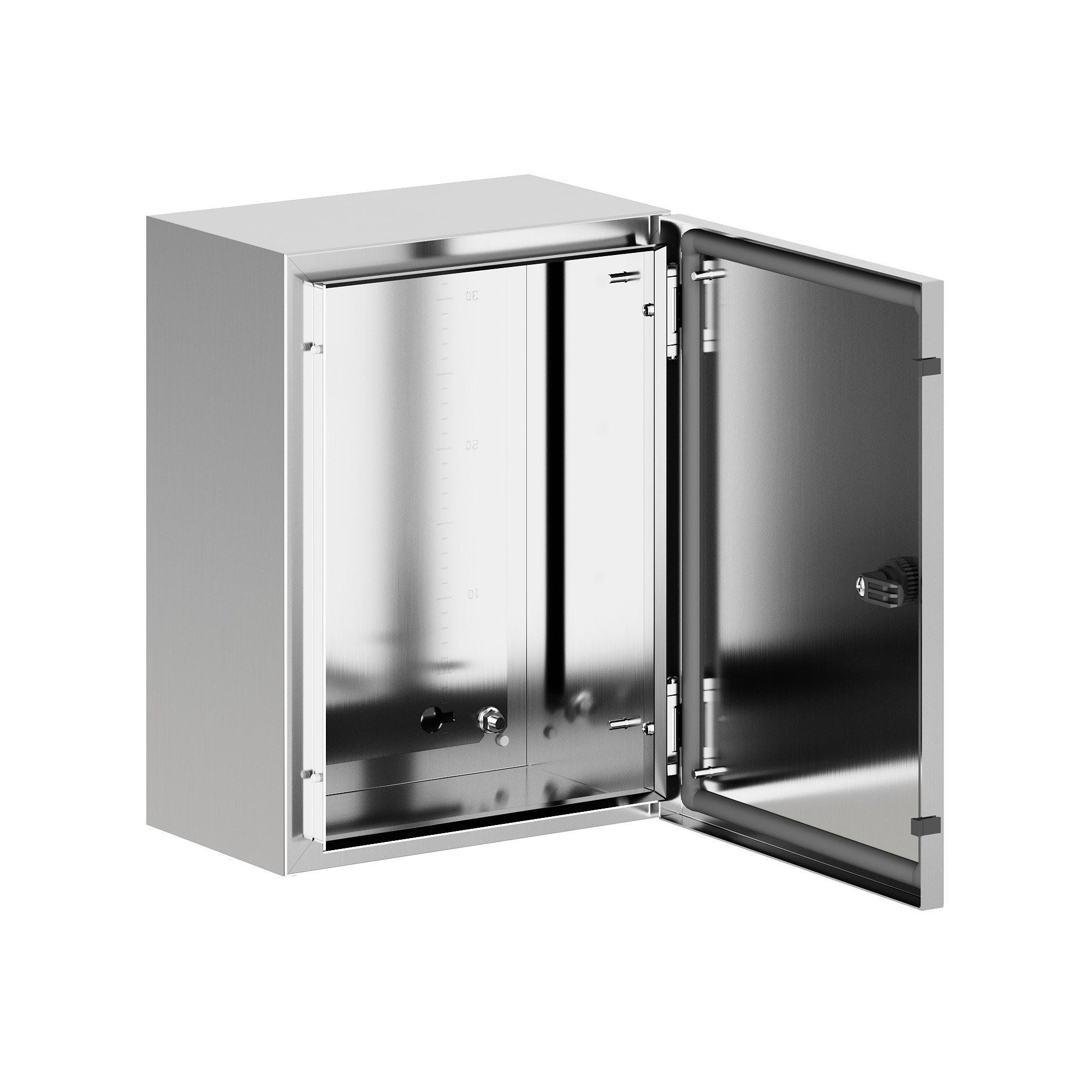 Корпус навесной STH с М/П из нержавеющей cтали AISI316 ВxШxГ 400x300x200 мм, без фланца, IP66