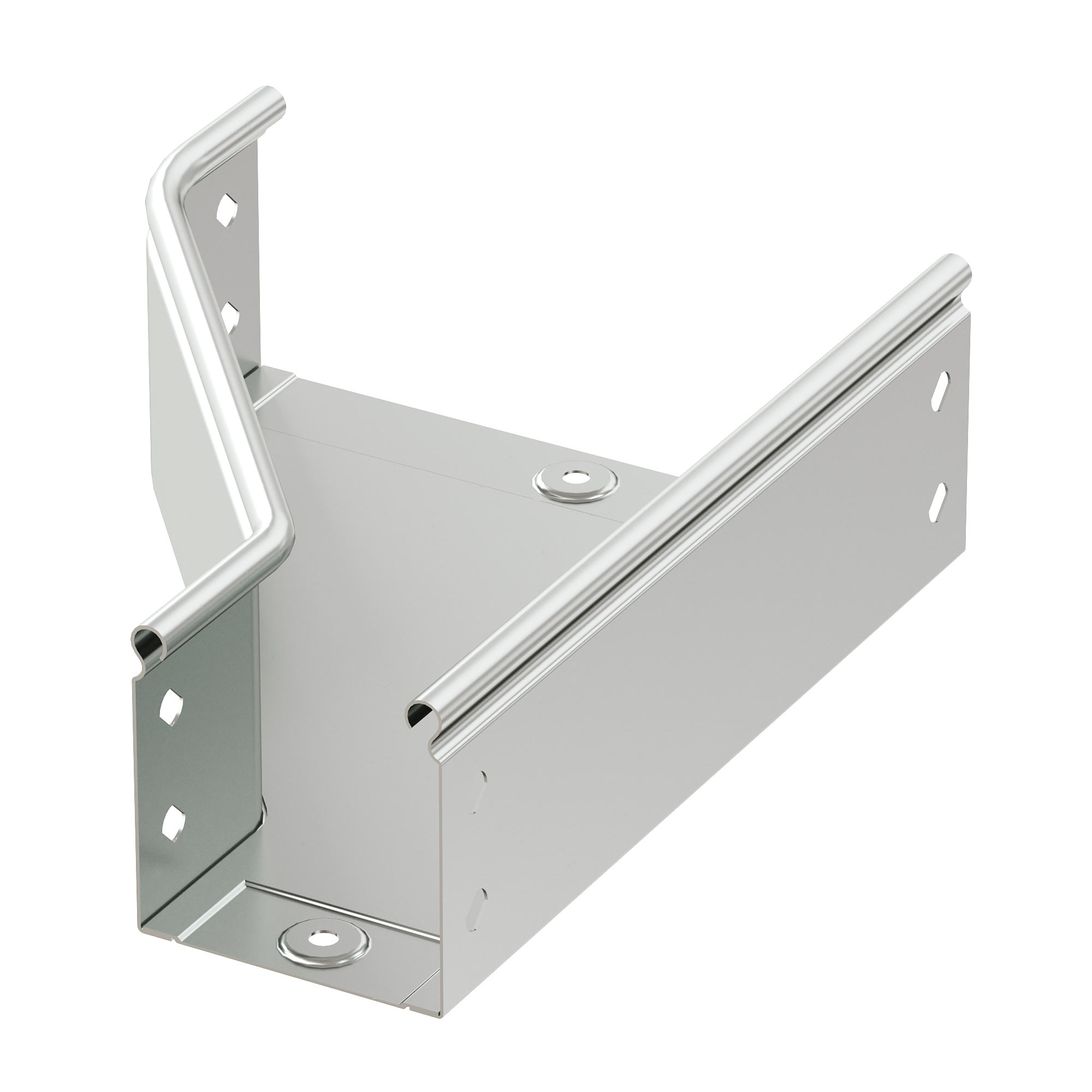 Комплектные аксессуары Переходник RRS левосторонний 300/200 H100 в комплекте с крепежными элементами и соединительными пластинами, необходимыми для монтажа DKC|ДКС