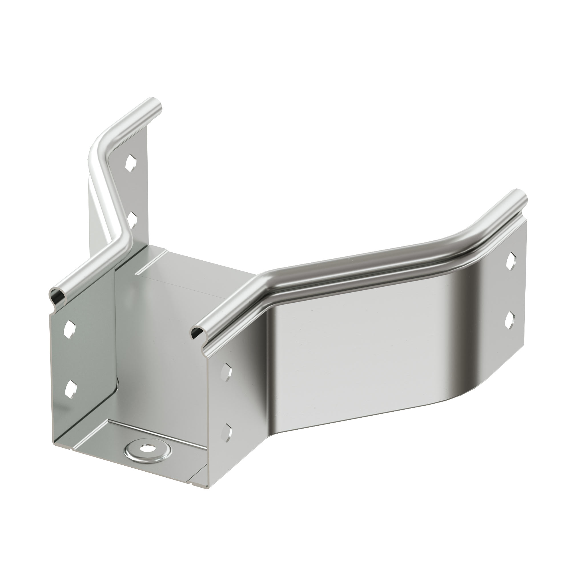 Комплектные аксессуары Переходник RRC симметричный 200/150  H50 в комплекте с крепежными элементами и соединительными пластинами, необходимыми для монтажа, цинк-ламельный DKC|ДКС