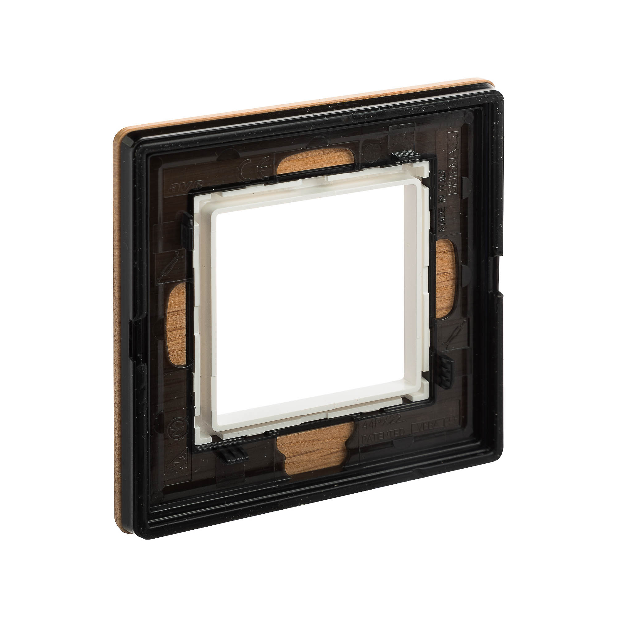 Рамка из натурального дерева 1 пост (2 мод.), Avanti, беленый дуб