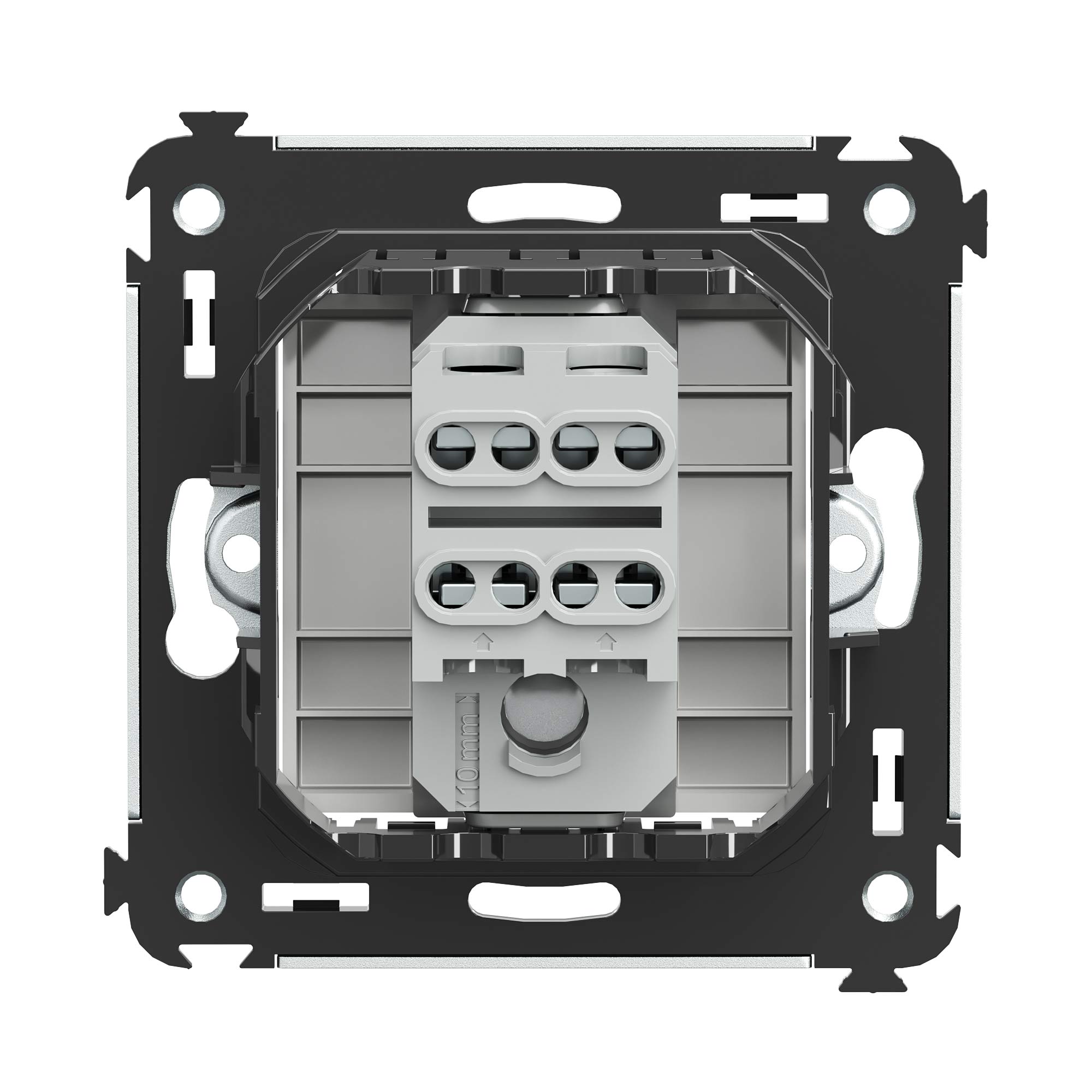 Инвертор одноклавишный в стену, Avanti, белое облако