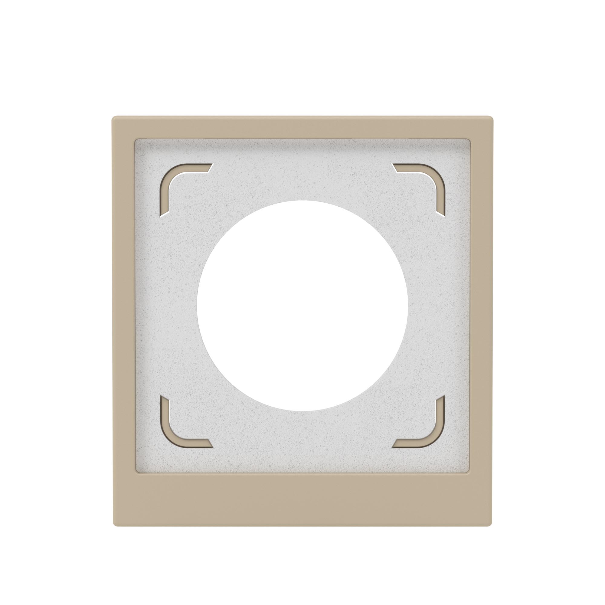 Рамка 1 пост IP44, KANT, ванильный марципан