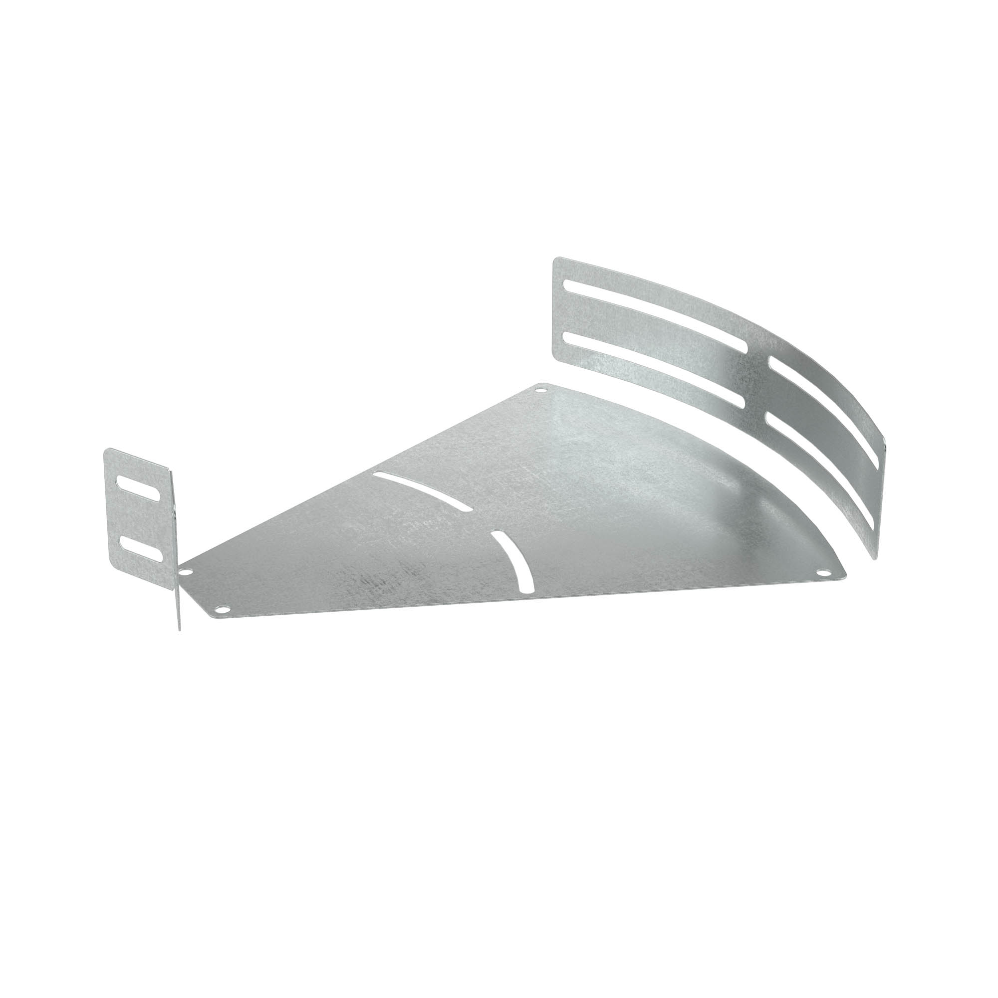 Variable Angle Elbow 0-45° 300x100, thickness 1,5 mm, included with fasteners, zinc lamellar coating