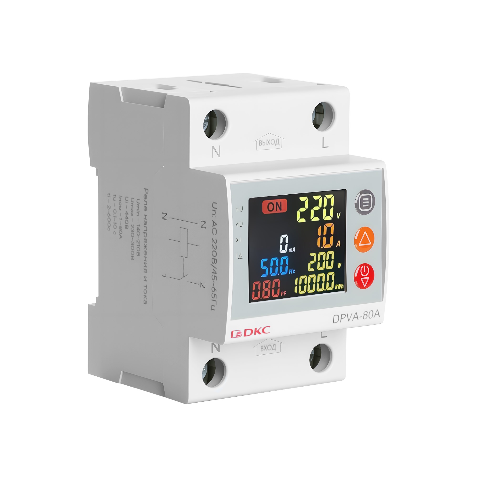 Реле напряжения с контролем тока на 40 А