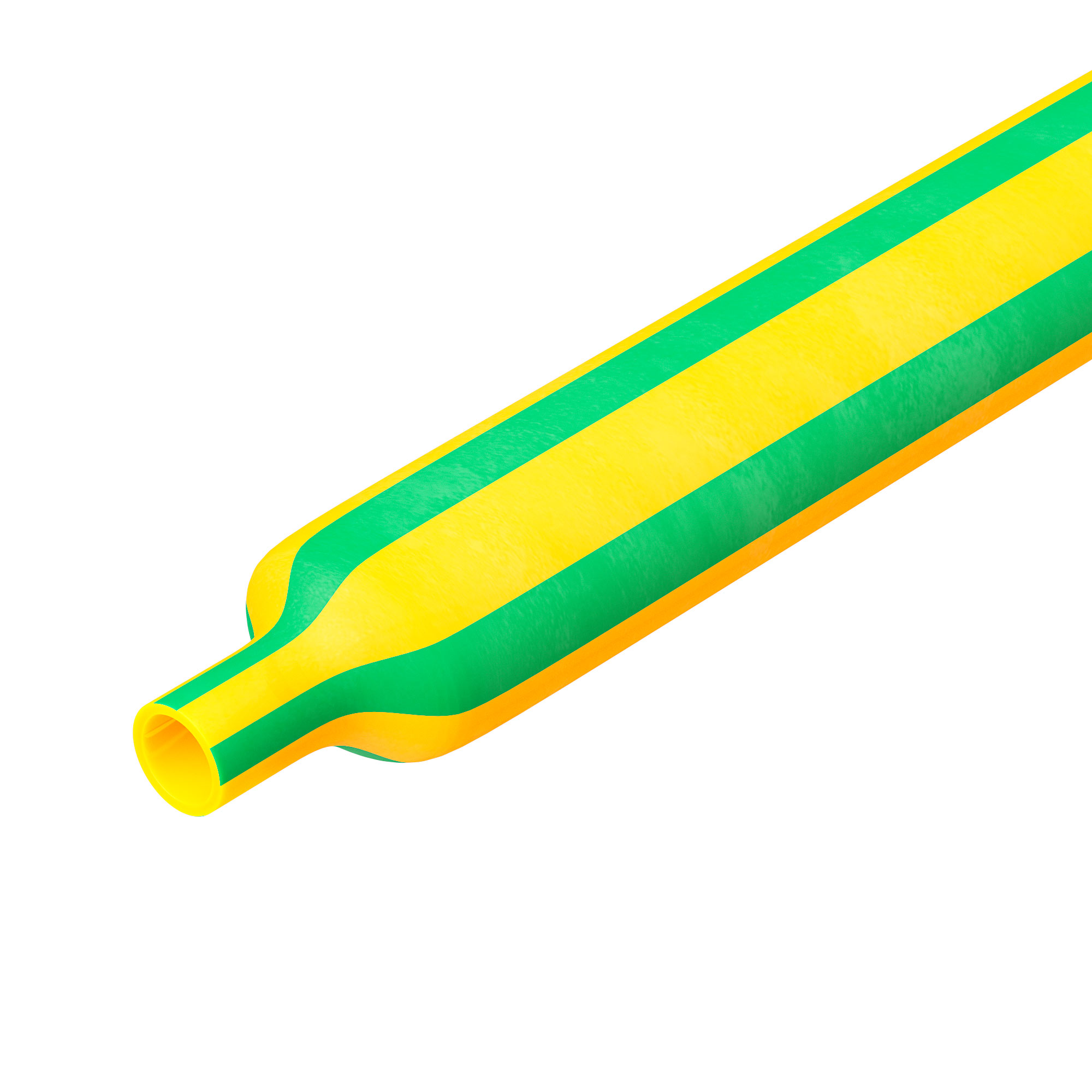 Heat shrink self-extinguishing tube 24/8 mm yellow-green 3:1