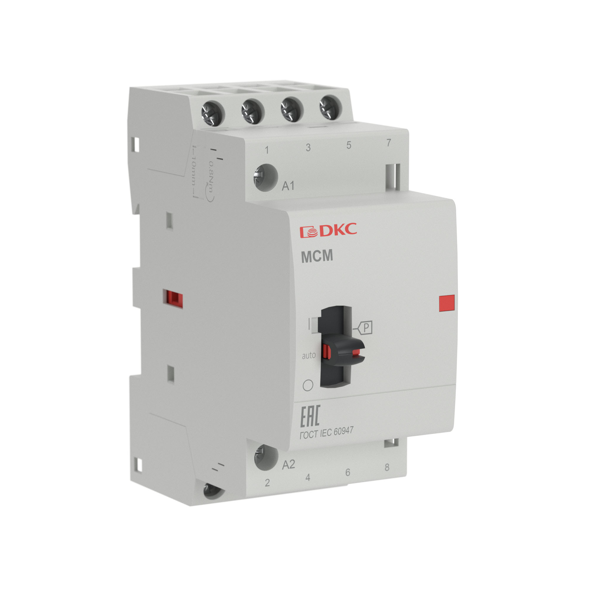 Modular contactorс ручным управлением YON MCM 4P 25A 4NO coil 240VAC 50Hz