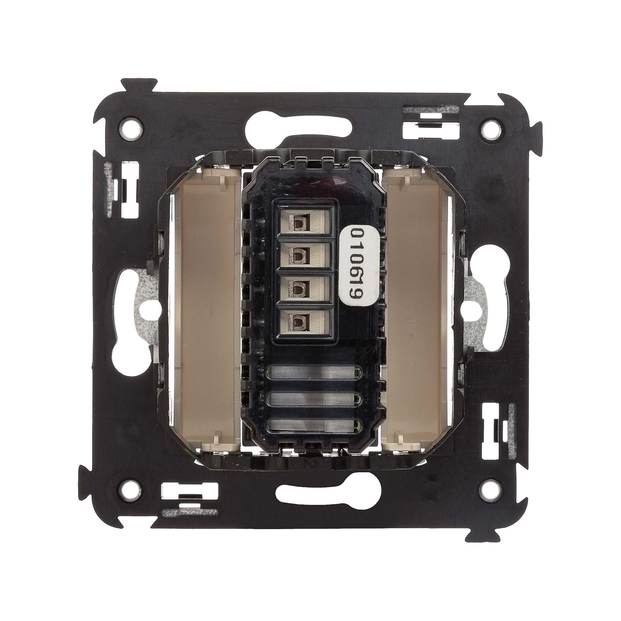 Диммер кнопочный в стену, Avanti, ванильная дымка