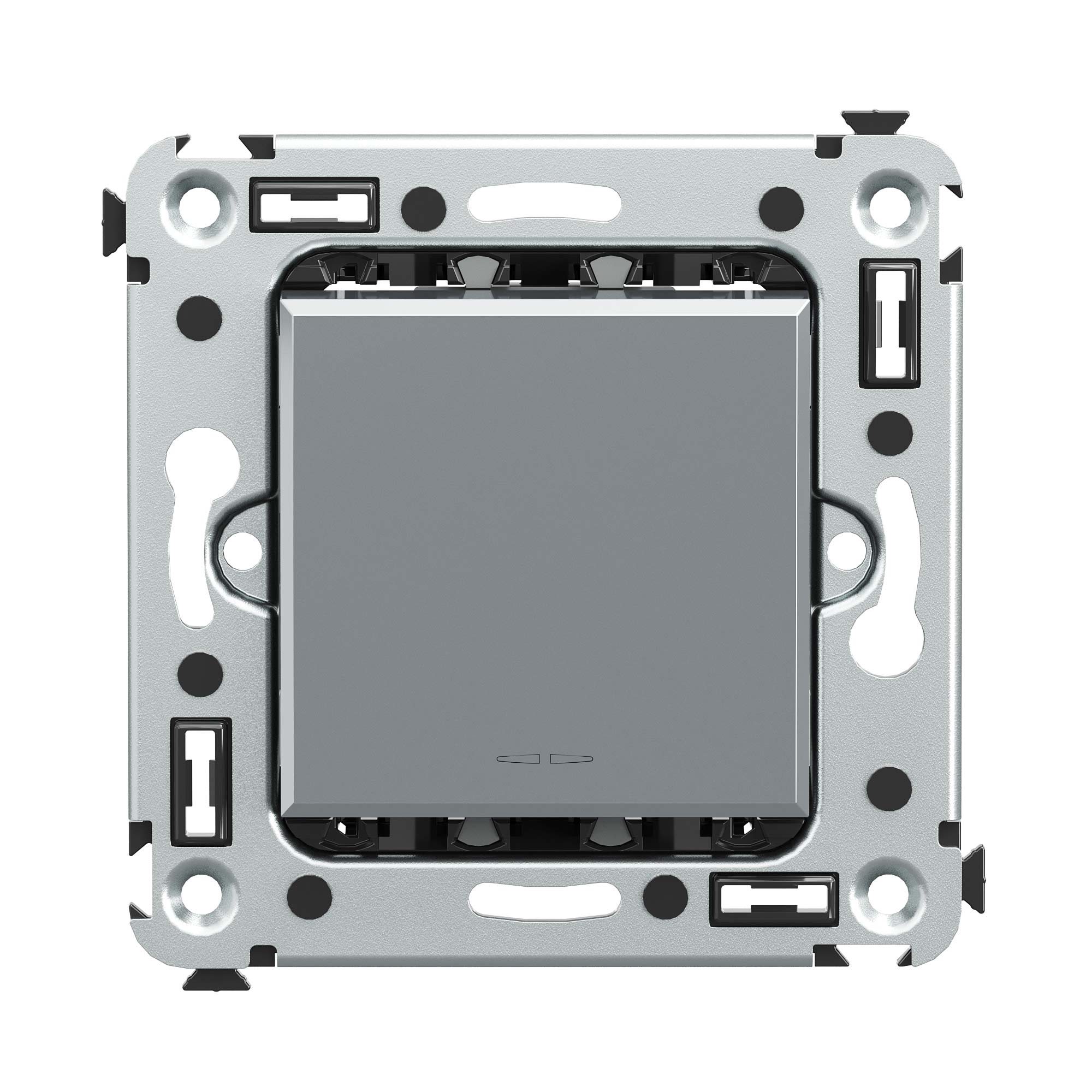 Кнопки Кнопка одноклавишная в стену, Avanti, закаленная сталь DKC|ДКС