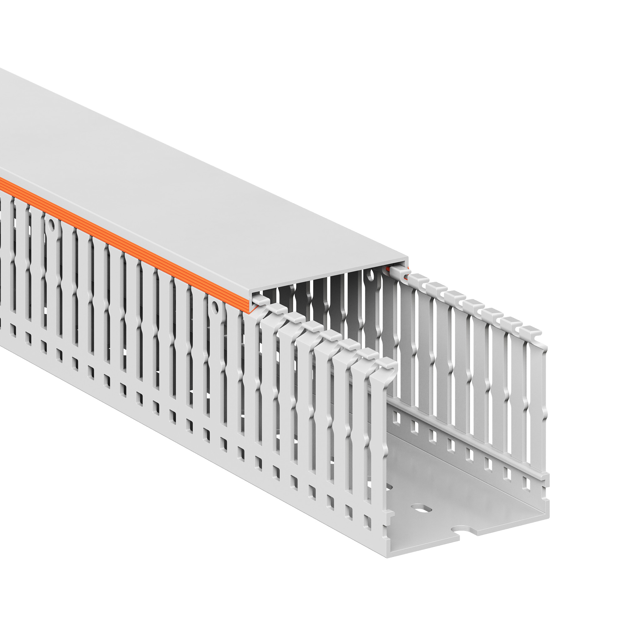 Короб перфорированный RLHF6 60x60,  без галогенов, светло-серый