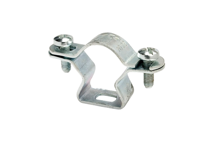 Conduit clip collar, galvanised steel