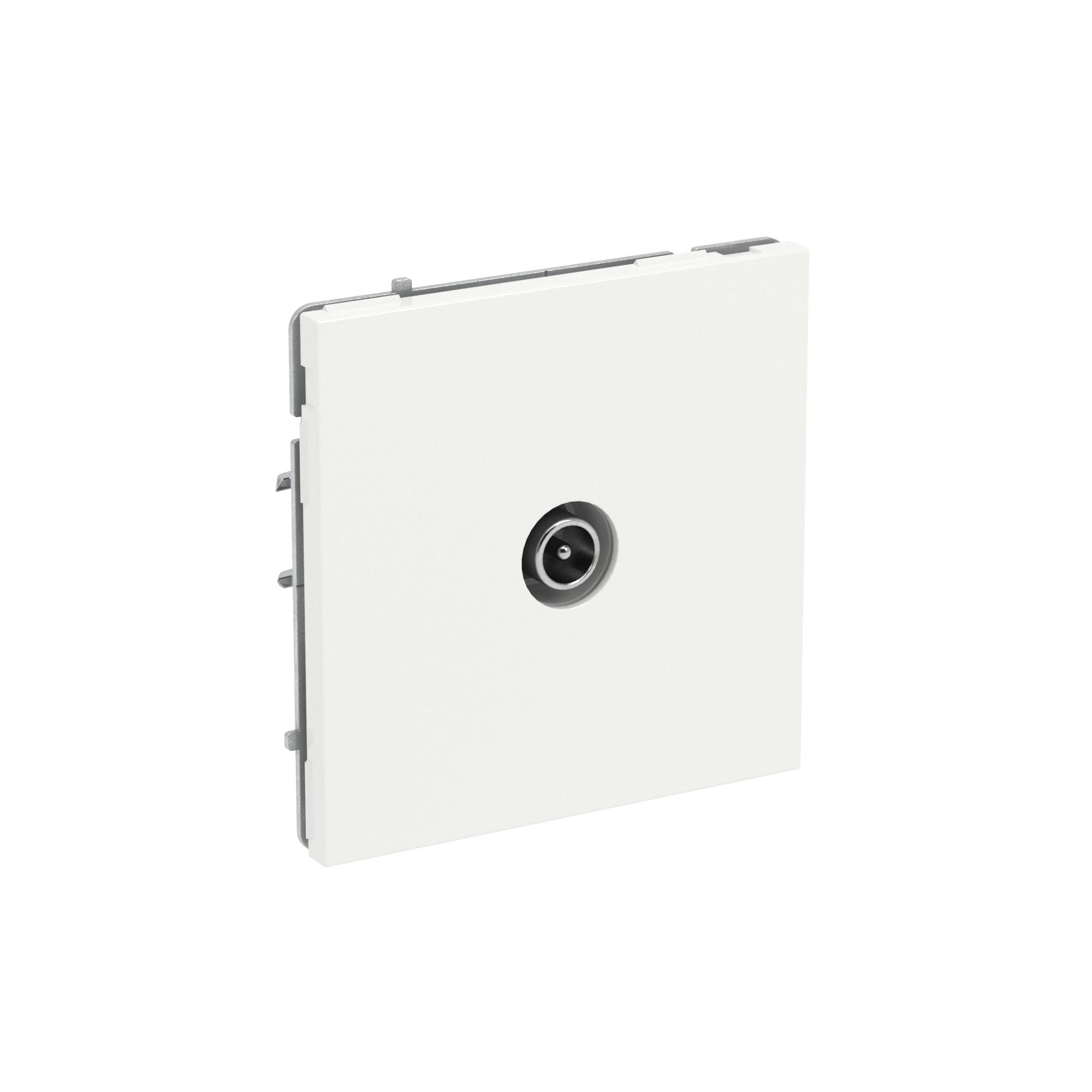 Розетка TV проходная, KANT, белая магнолия