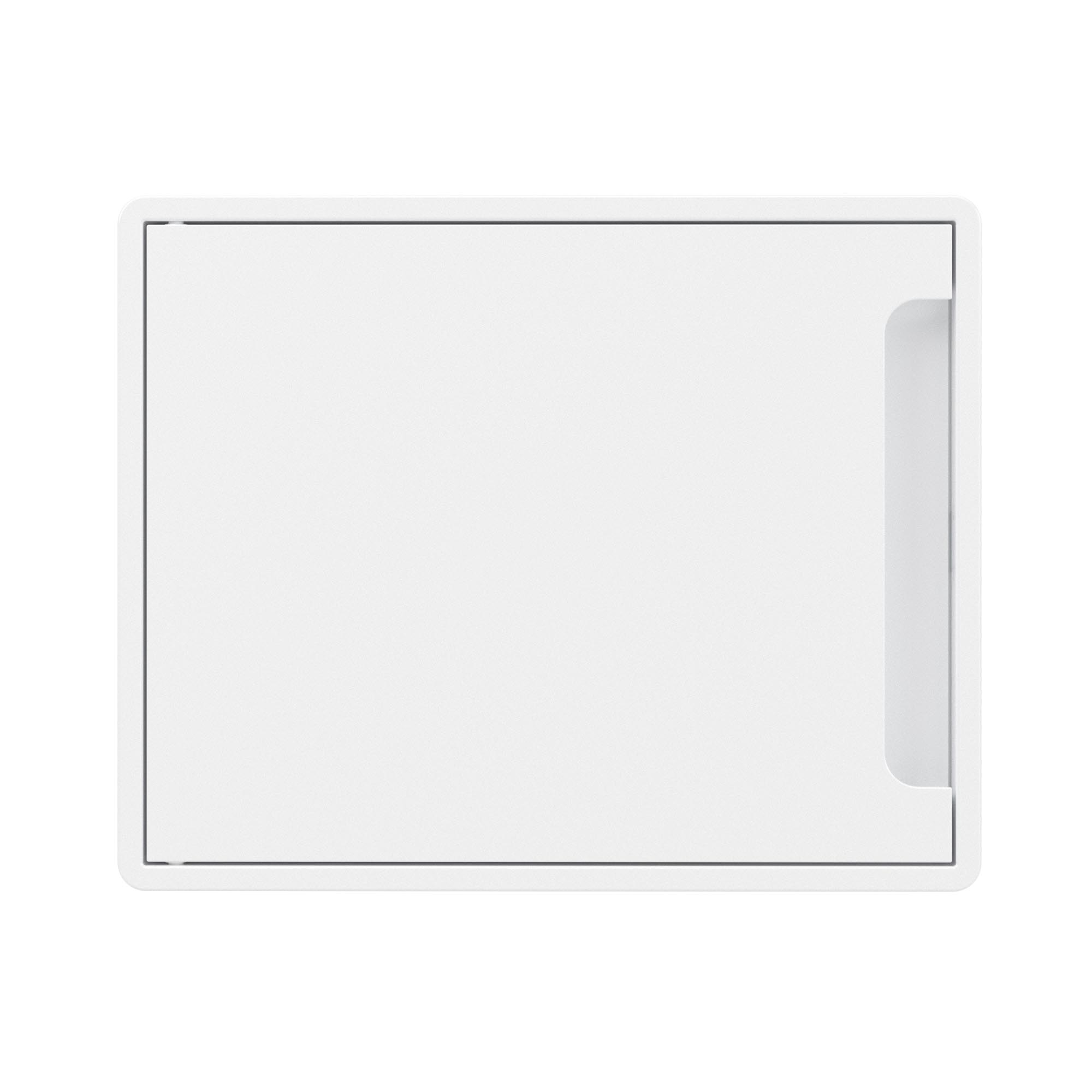 Щиток 8 мод настенный Фрейм (FRAME), белый с белой дверцей, с 2 шинами PEN на 6 и 8 отв.