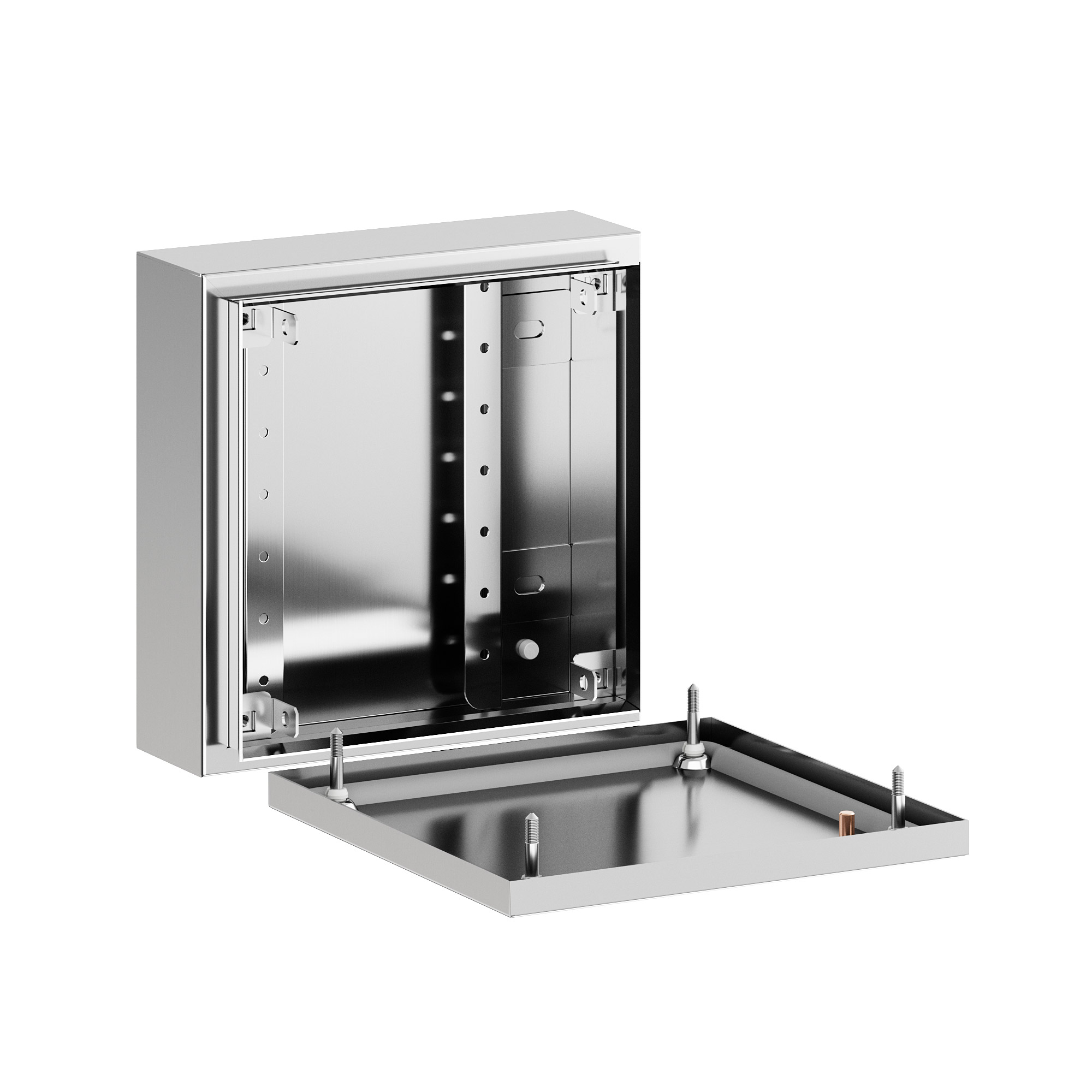 Корпус клеммный SDI из нержавеющей стали AISI316 ВxШxГ 200x200x80 мм, IP66