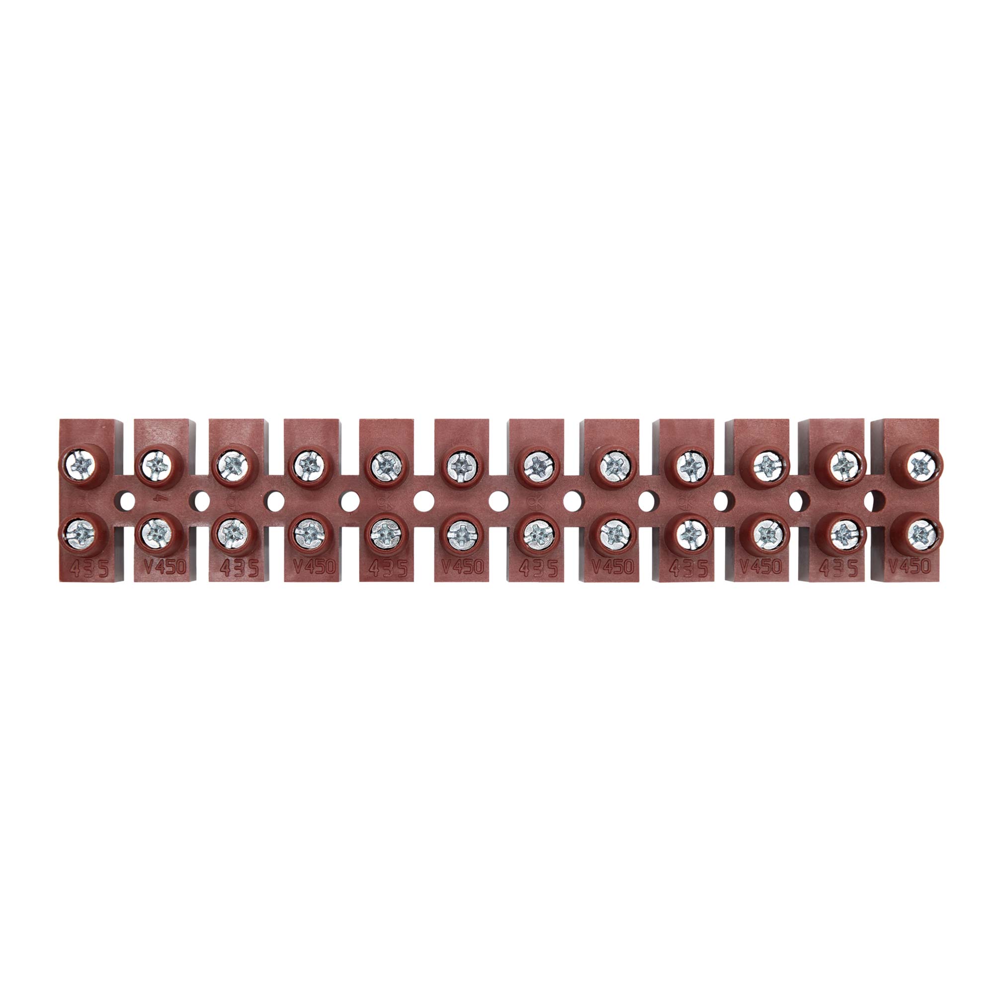 Клеммная колодка из фибергласса, 12 полюсов, 16 кв.мм, 76А