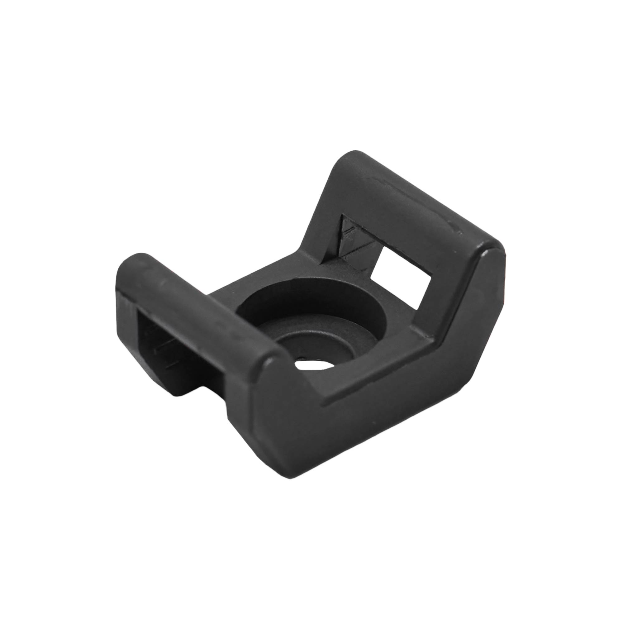 Dowel Mount Base for Cable Ties, black, 22x14
