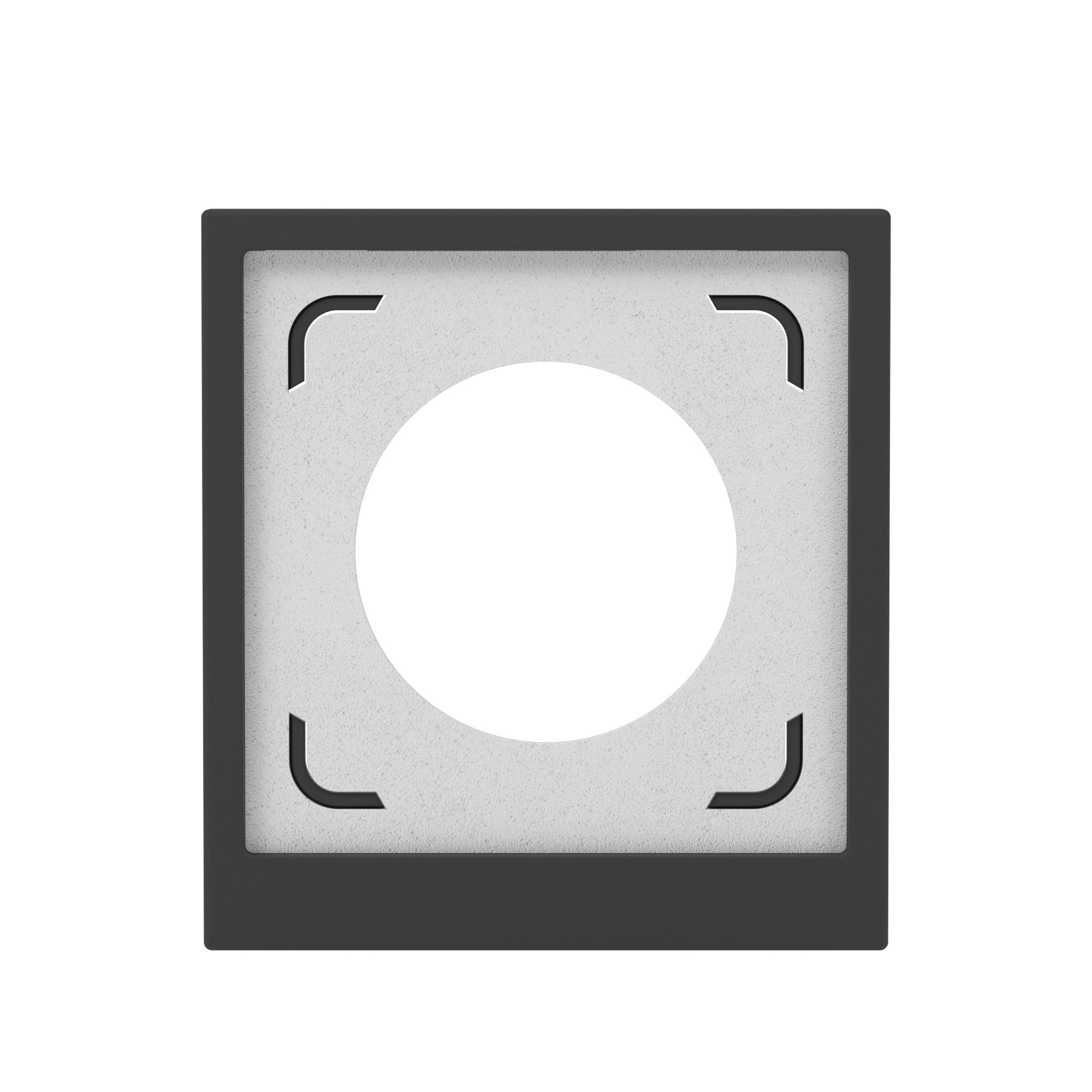 Рамка 1 пост IP44, KANT, черный уголь