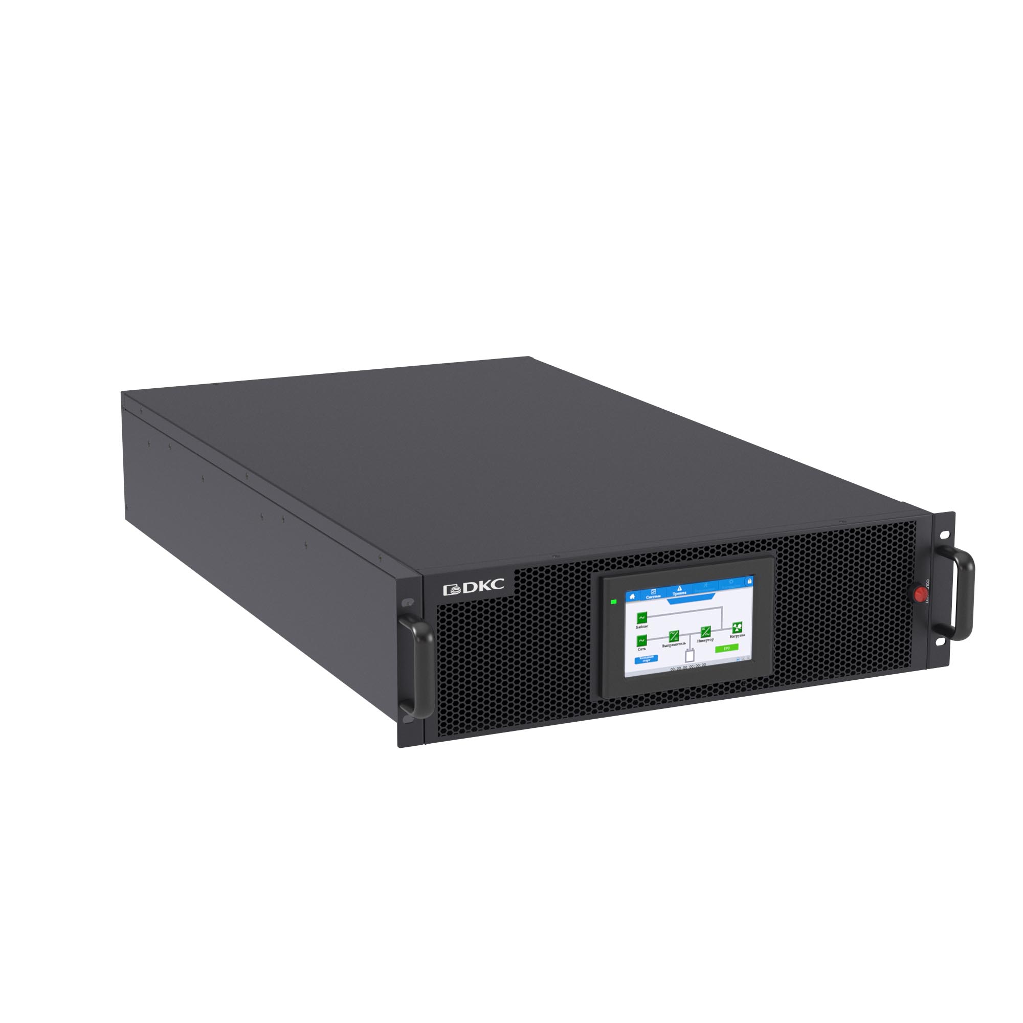Трехфазный ИБП ДКС серии Трио РТ (Trio RT), 40 кВА / 40кВт, стоечное исполнение, без внутренних АКБ