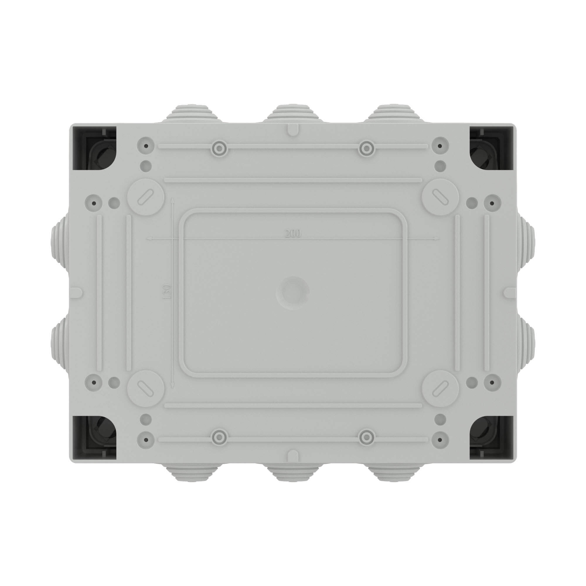 Коробка ответвит. с 10 кабельными вводами д.40мм, IP55, 300х220х120мм ...