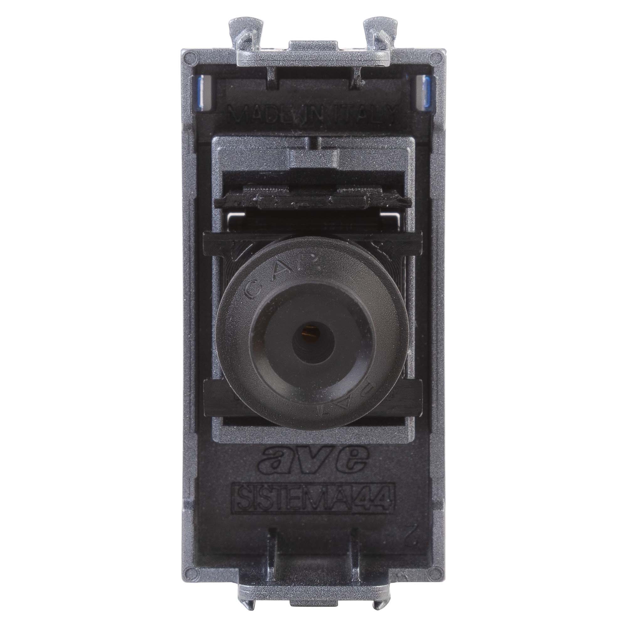 Розетка TV одиночная модульная, Avanti, закаленная сталь, 1 модуль