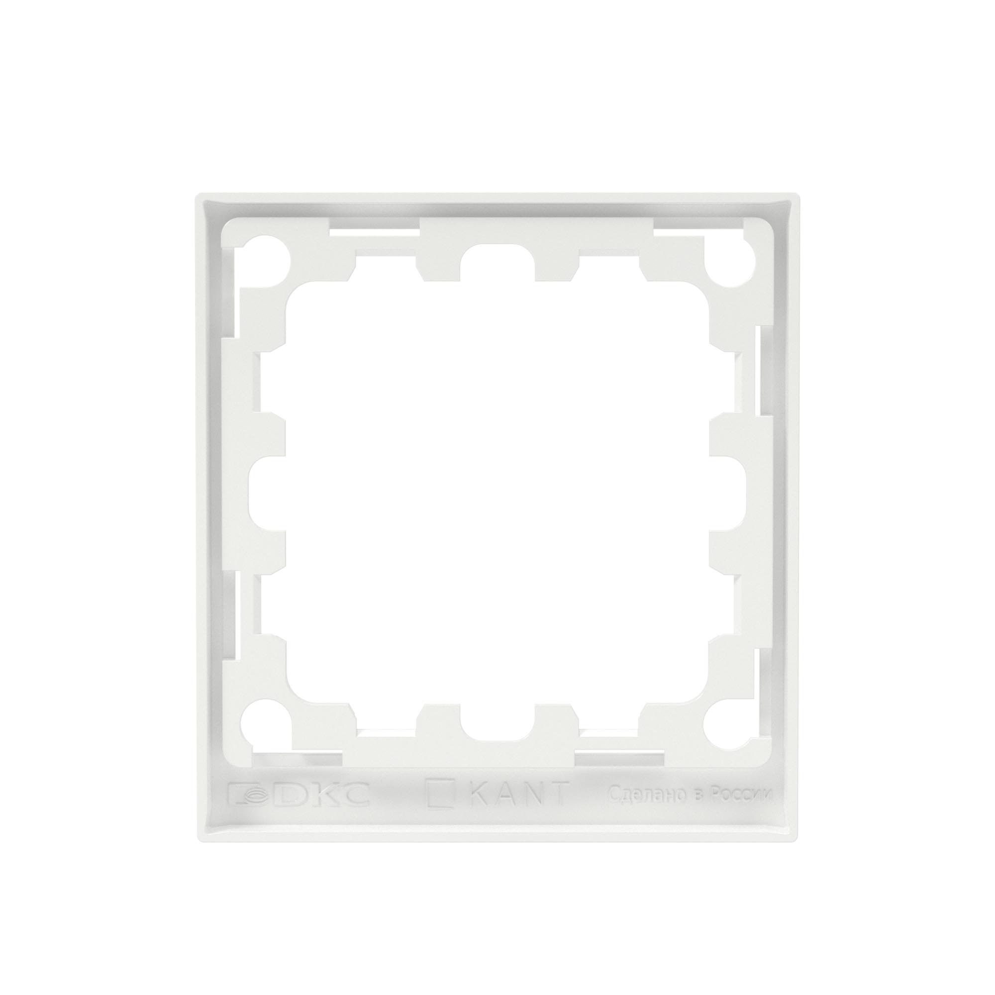 Рамка на 1 пост, KANT, белая магнолия