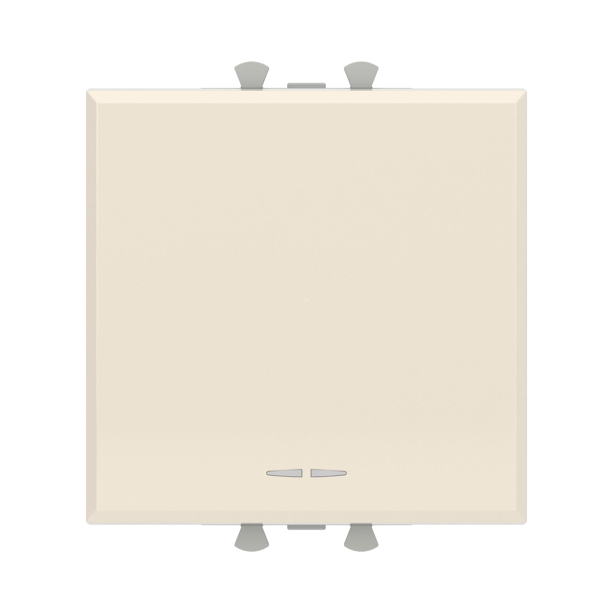 Кнопки Кнопка одноклавишная модульная, Avanti, ванильная дымка, 2 модуля DKC|ДКС