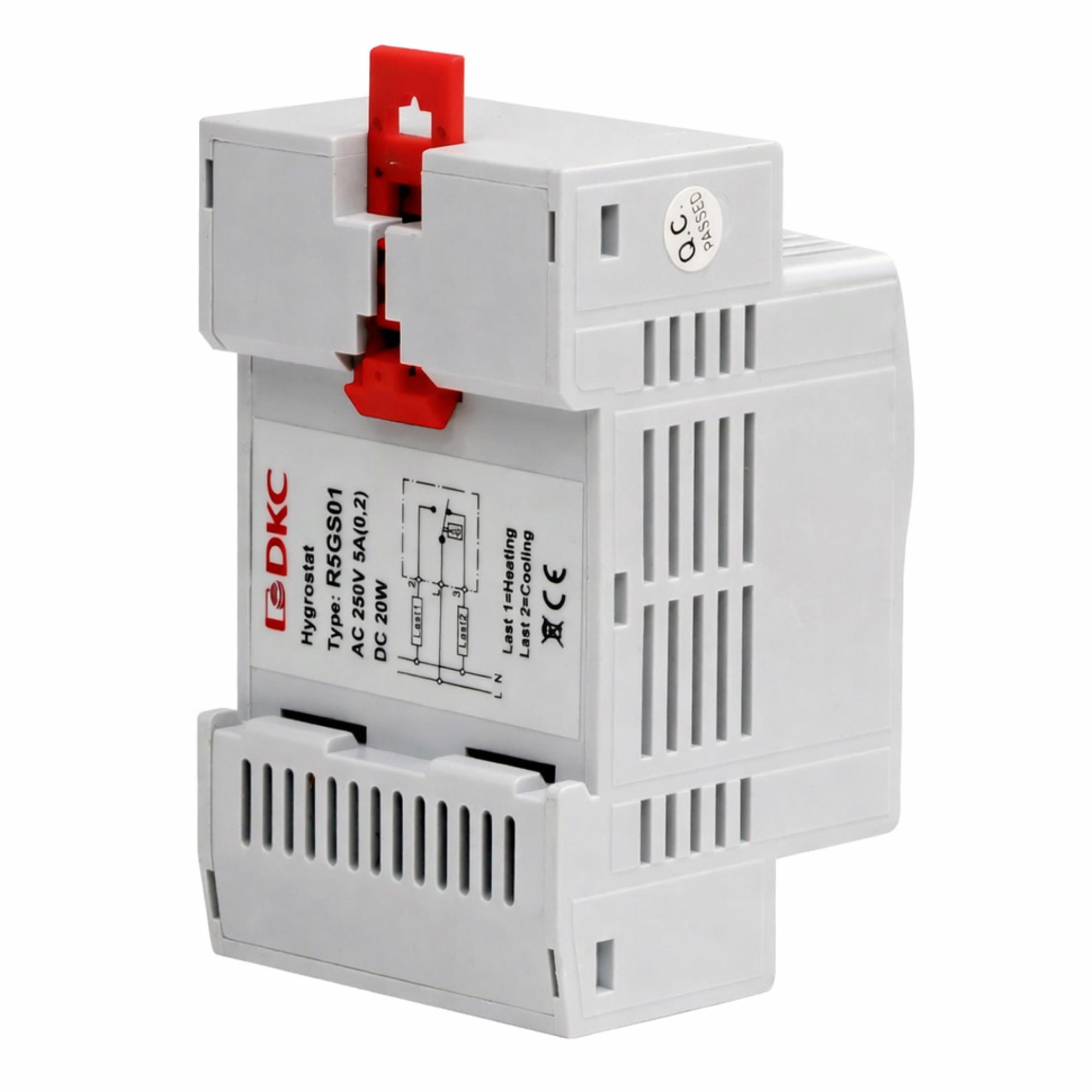 Гигростат с регулируемым диапазоном влажности 35…95%, переключающий контакт