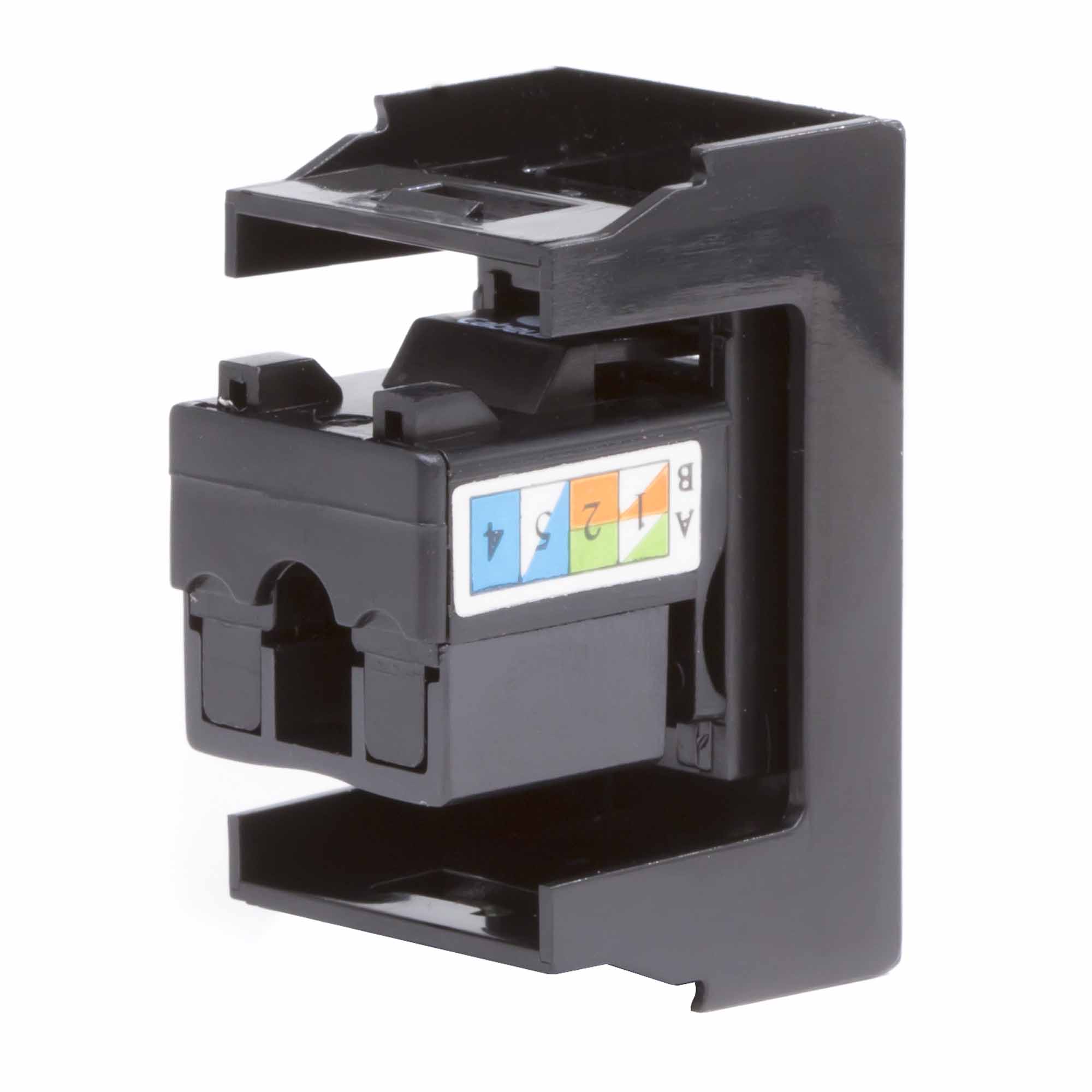 Розетка RJ-45 кат.6, ЭУИ Вива (Viva),1 мод.,черн