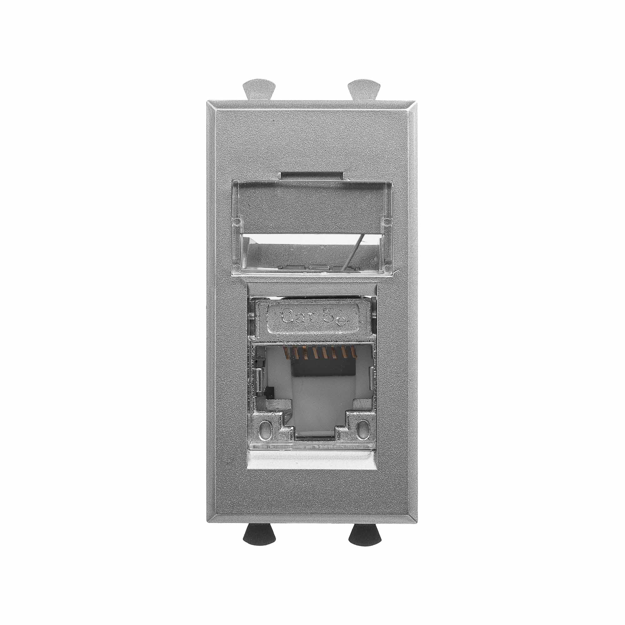 Компьютерная розетка RJ-45 модульная, кат.5е экранированная,"Avanti ...