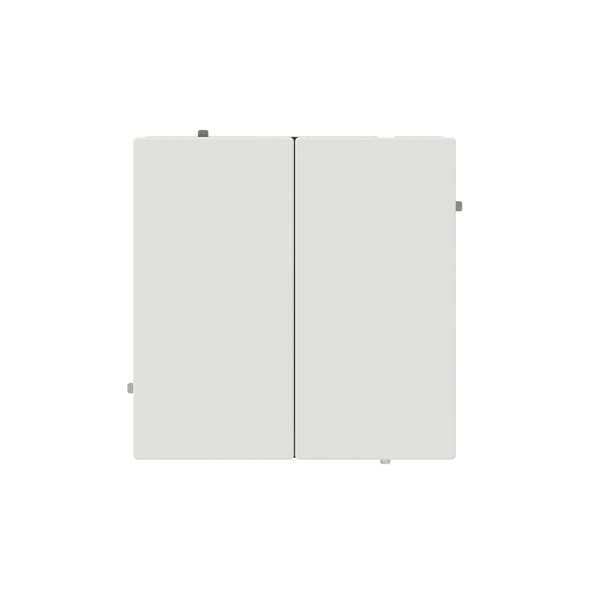 Выключатель двухклавишный, KANT, белый песок