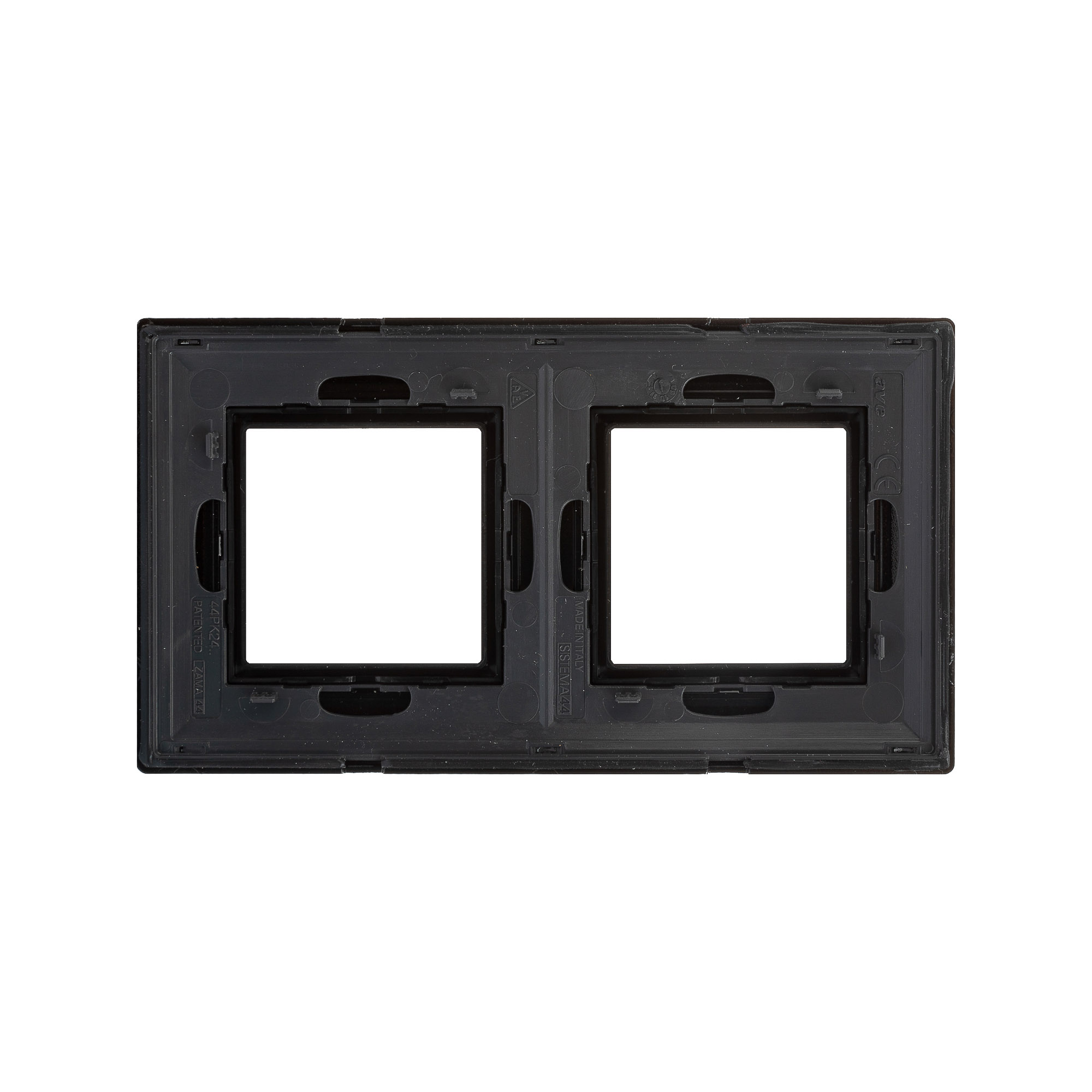 Рамка из металла 2 поста (4 мод.), Avanti, черная